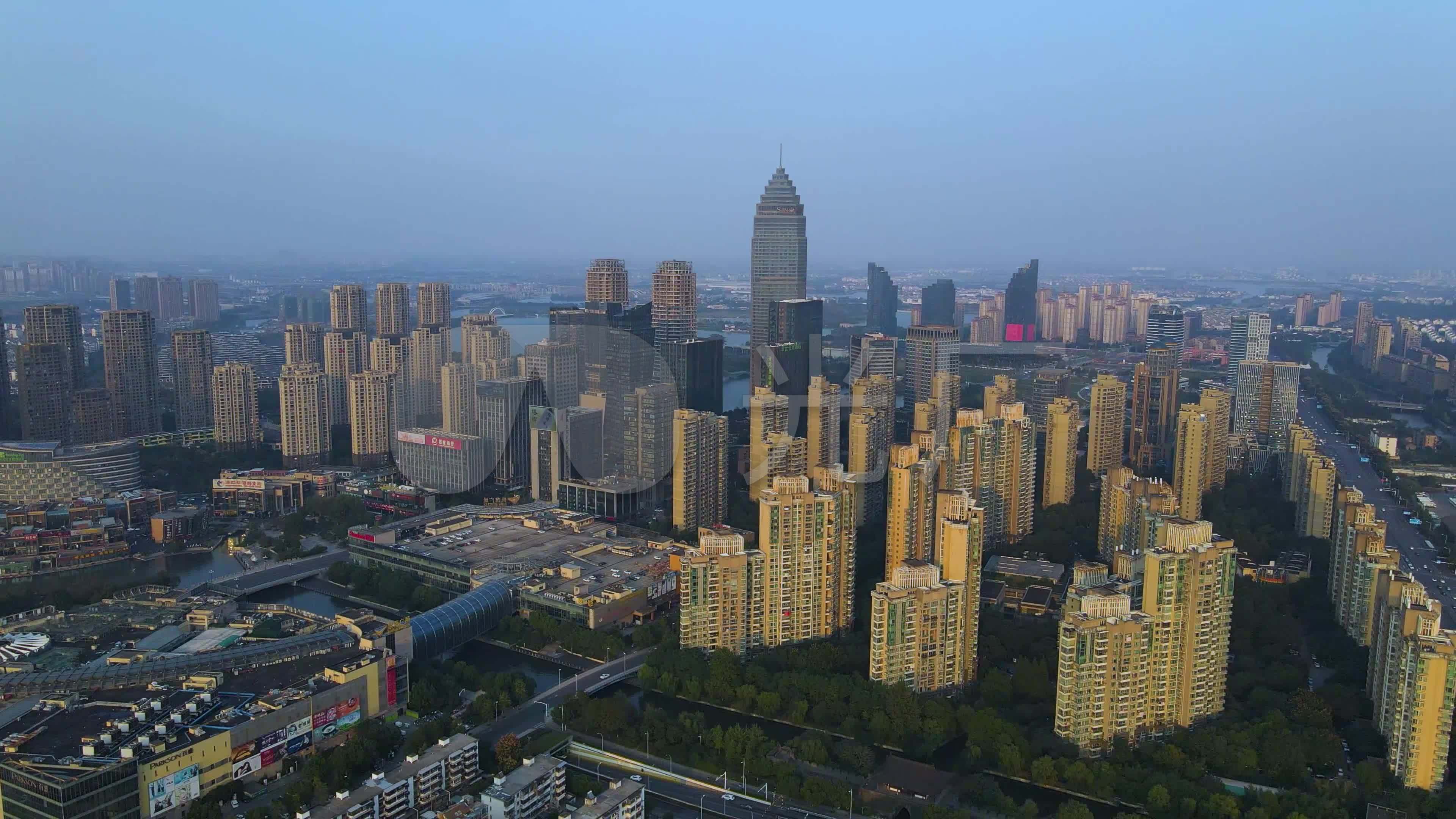 4k浙江省绍兴市越城区迪荡区块大全景航拍_3840x2160_高清视频素材