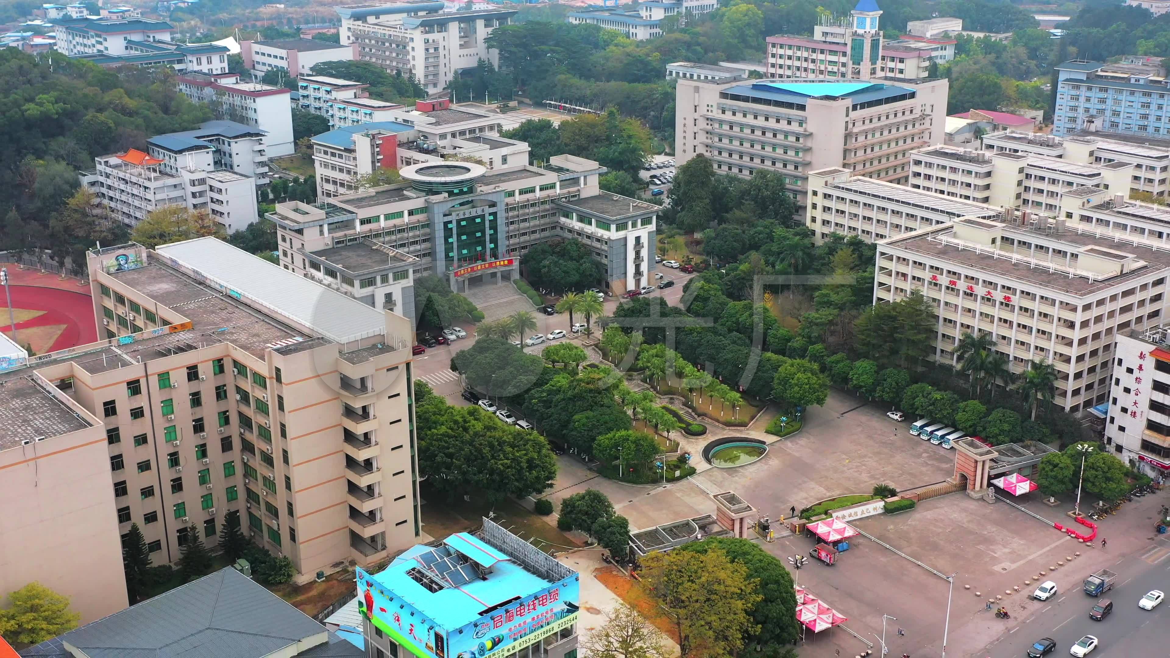 【4k】梅州嘉应学院江北校区_3840x2160_高清视频素材