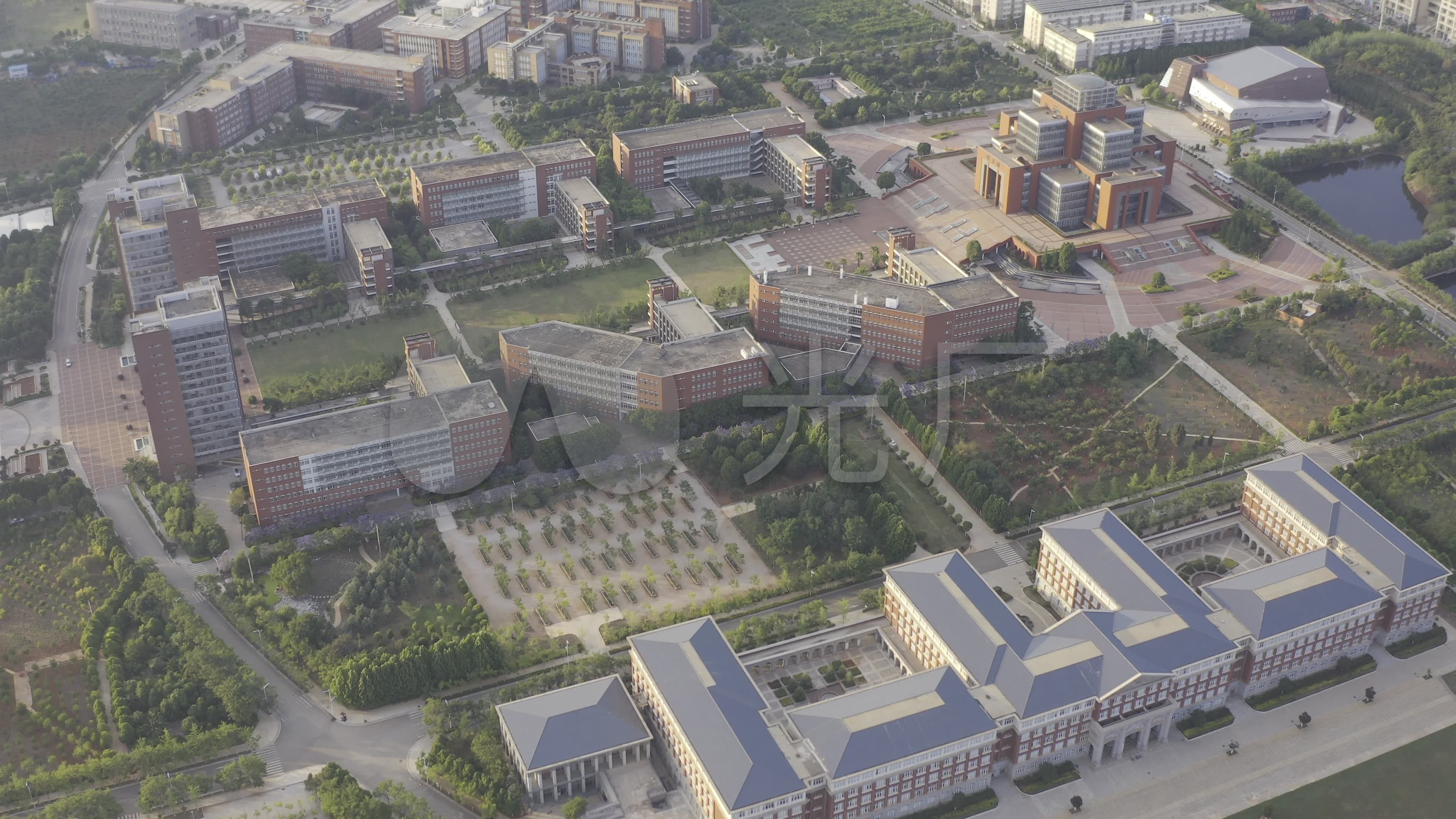 4k-昆明理工大学-呈贡校区航拍_3840x2160_高清视频