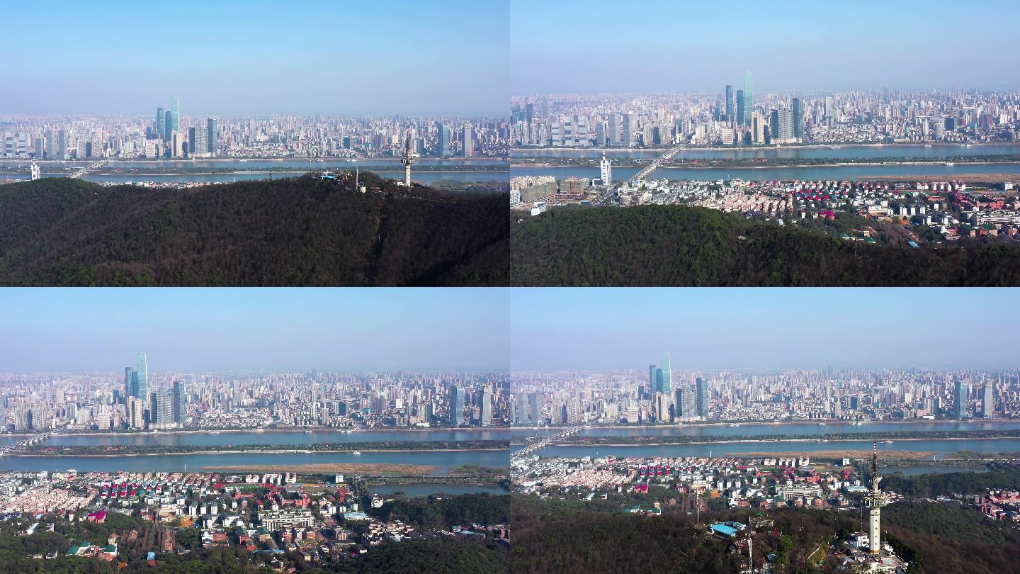 【原创】4k航拍长沙岳麓山长沙全景_3840x2160_高清视频素材下载(编号
