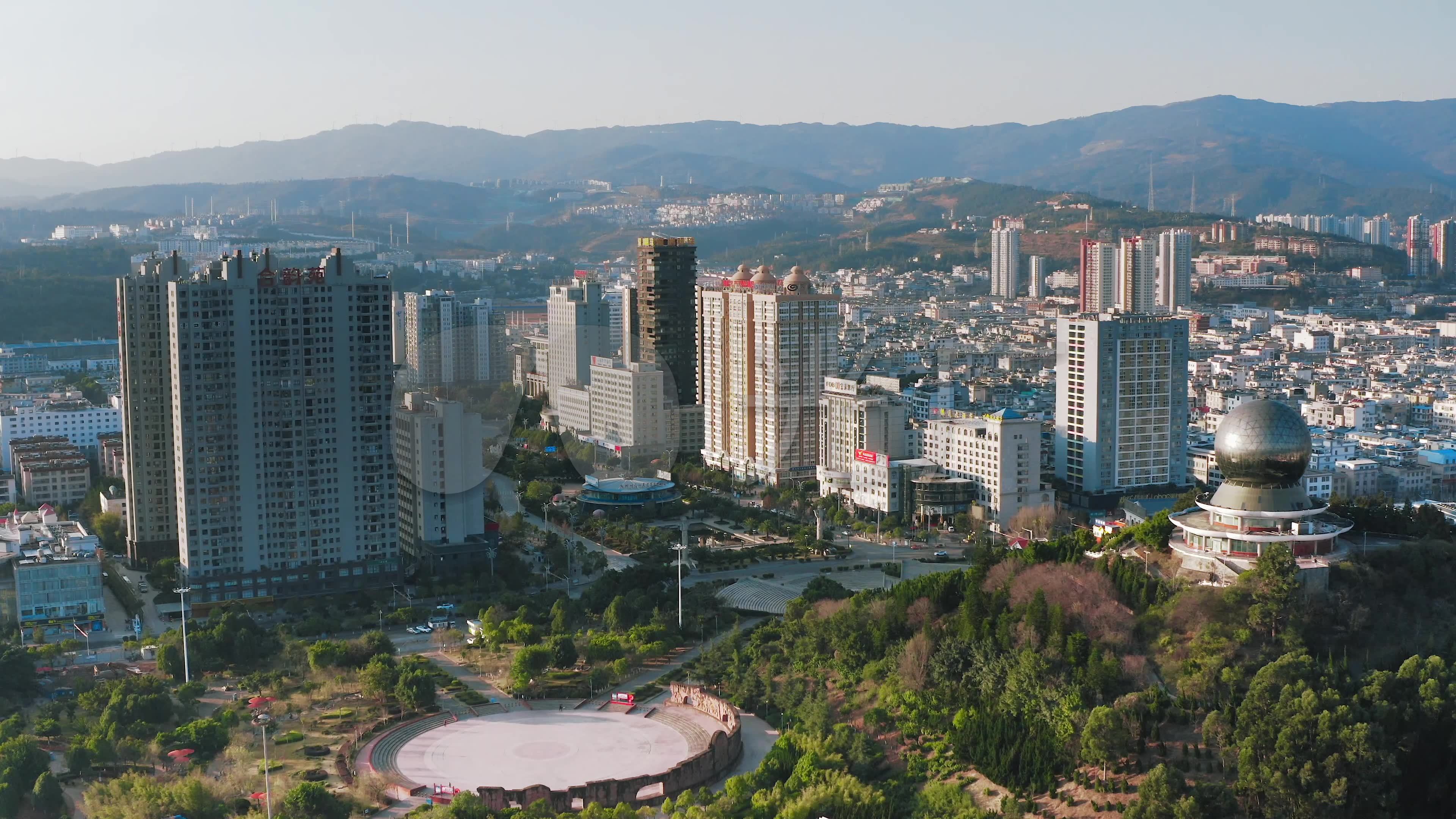 【4k】云南大理市明珠广场_3840x2160_高清视频素材下载(编号:5527680