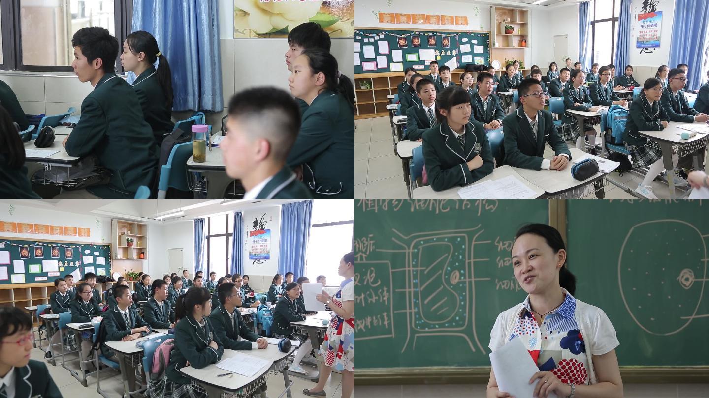 中学课堂初中生学生教室上课_1920x1080_高清视频素材下载(编号