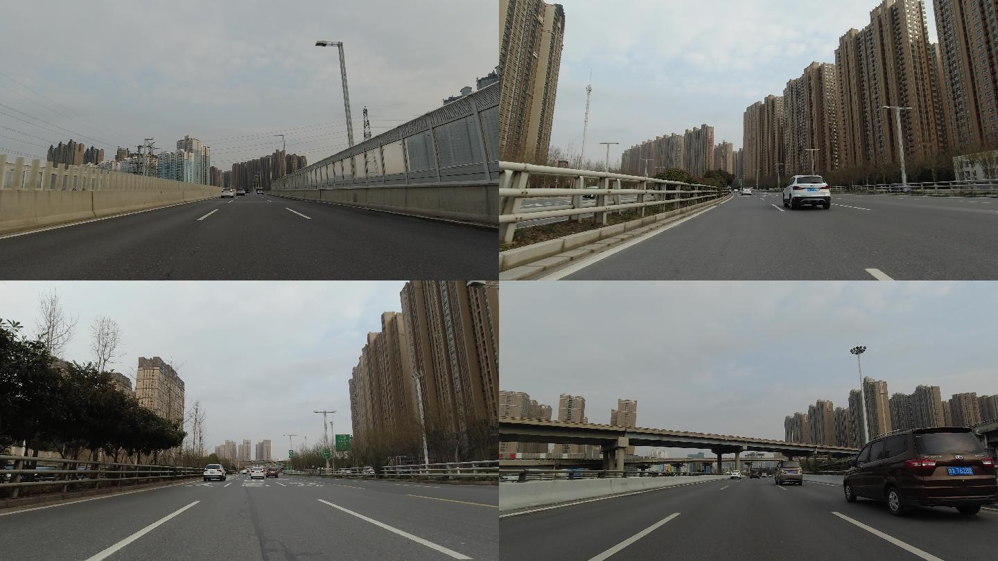 郑州西三环高架桥快速路(4k60帧)