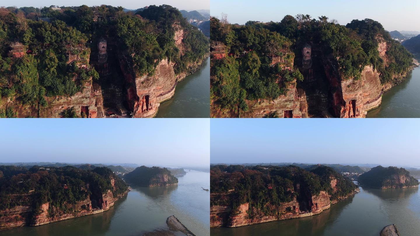 乐山大佛航拍