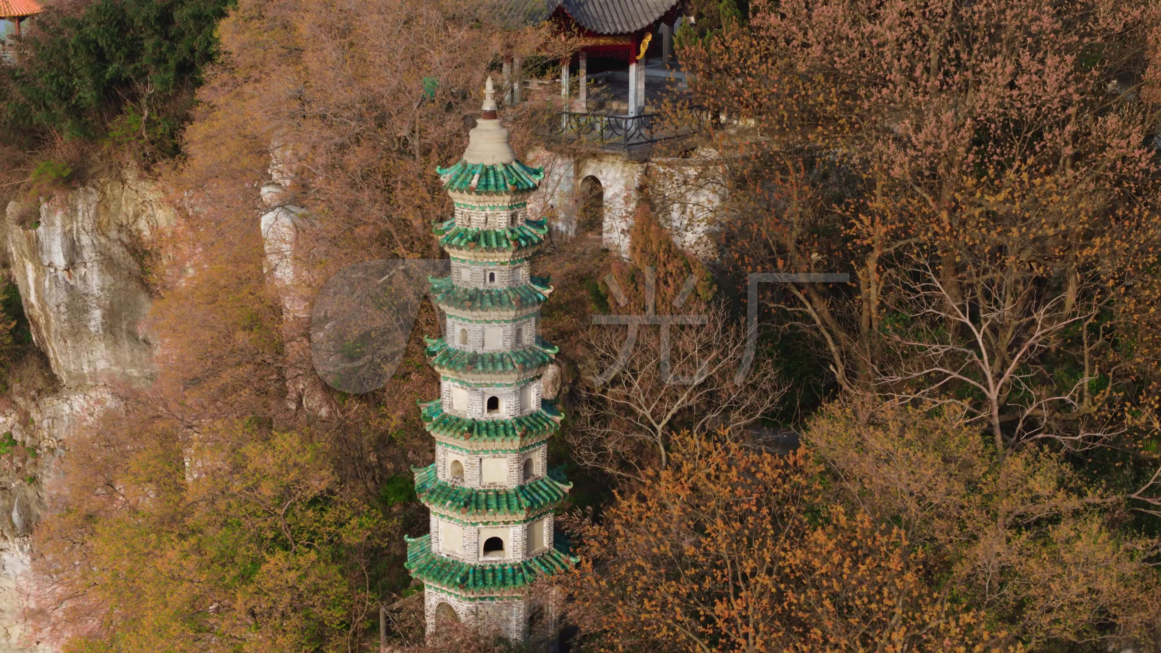 石钟山风景区航拍_3840x2160_高清视频素材下载(编号:5536269)_实拍