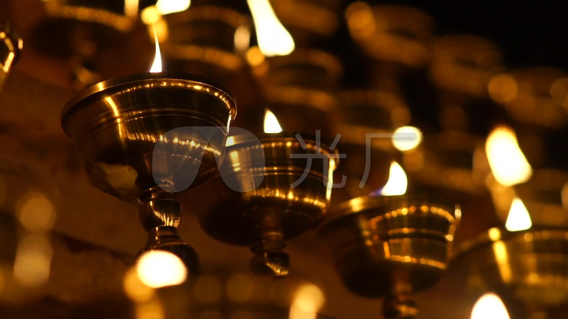 【合集】西藏燃灯节酥油灯_1920x1080_高清视频素材
