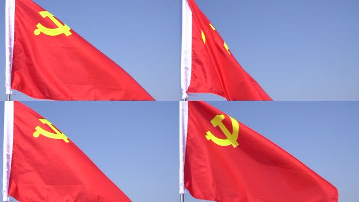 dangqizidangqi宣誓100周年旗子红旗红旗飘扬党旗党旗飘飘党旗飘扬