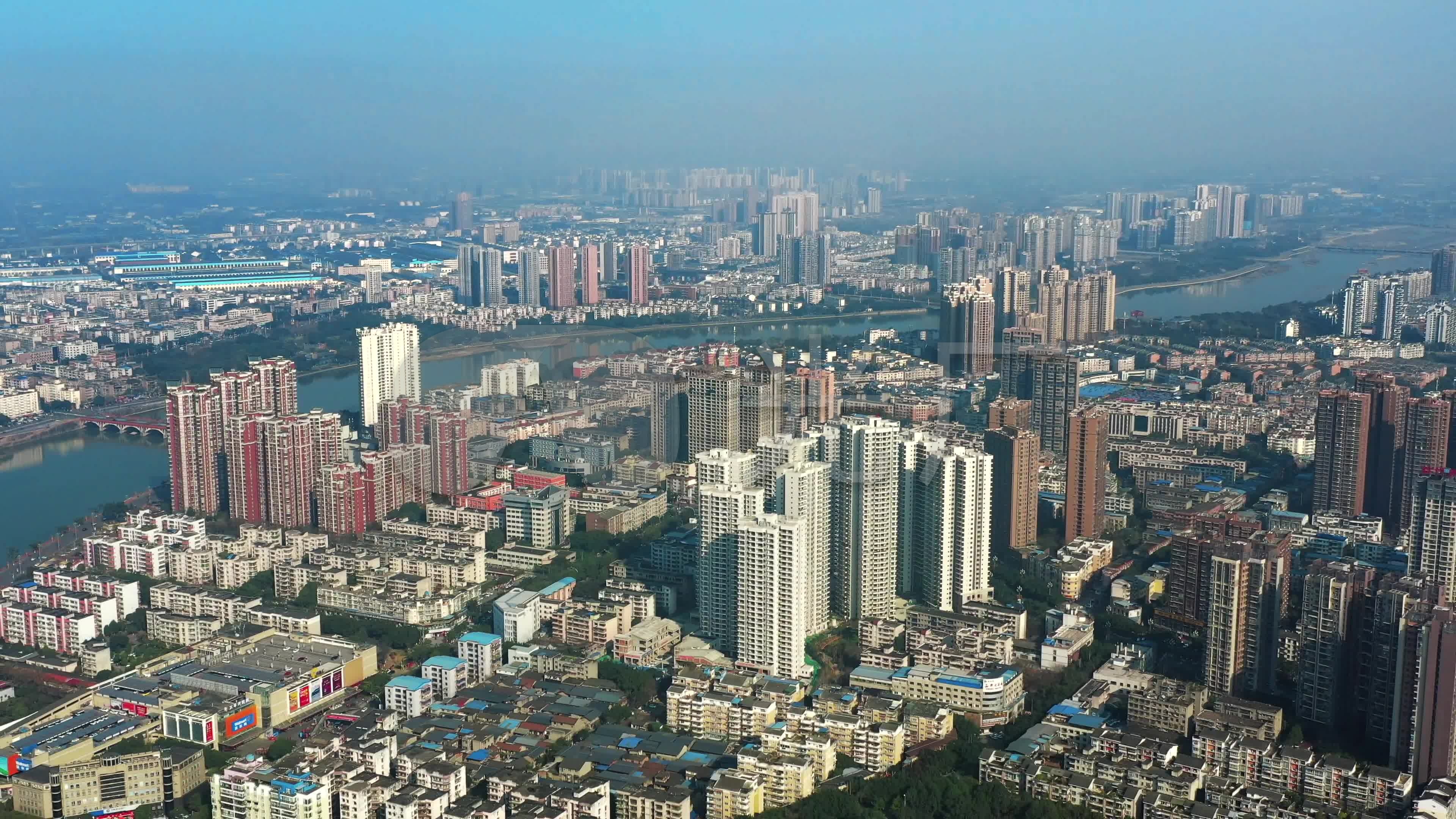 【4k】德阳市大景航拍_3840x2160_高清视频素材下载(编号:5557808)