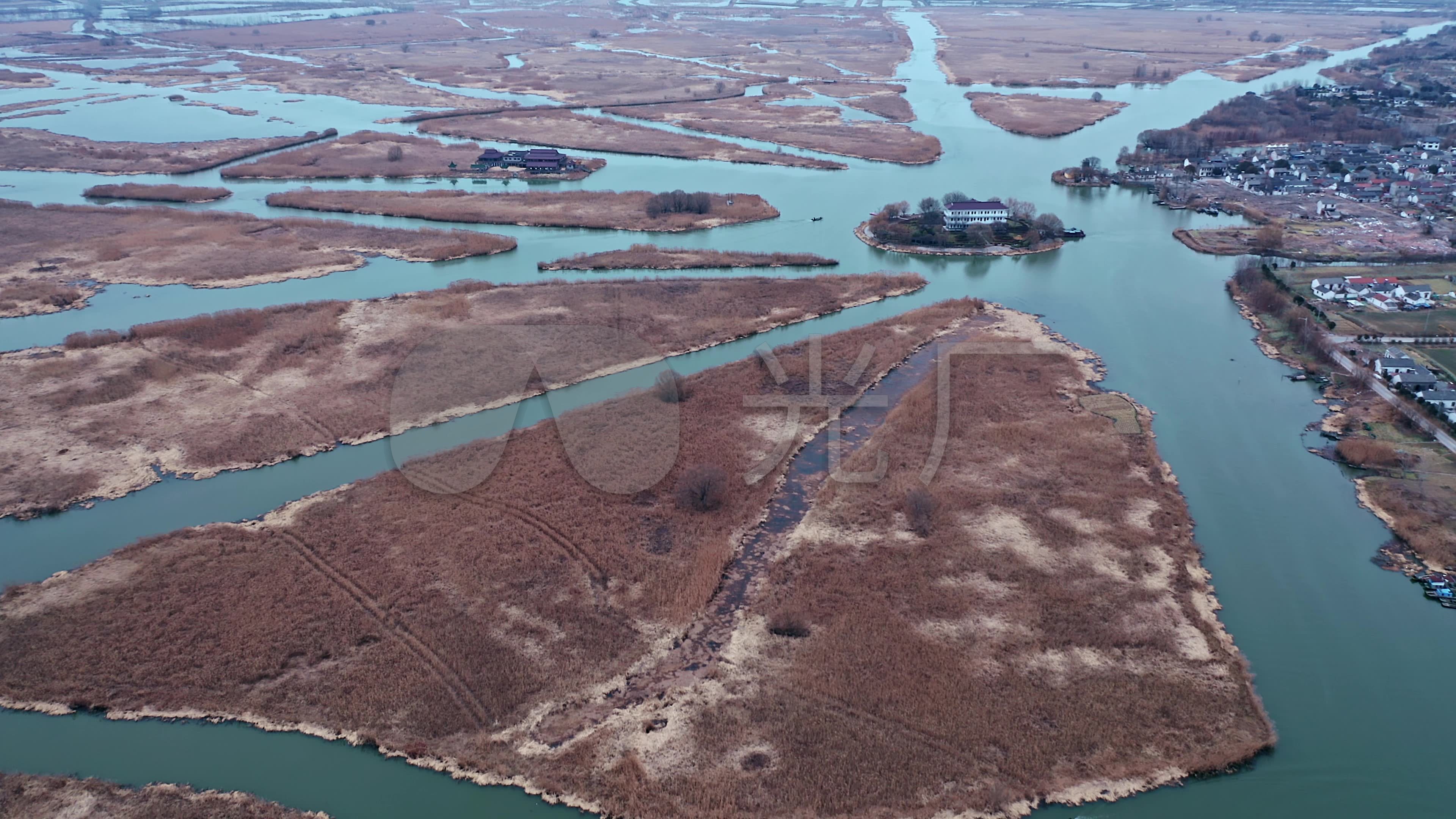 江苏盐城建湖县九龙口景区4k航拍(1)_3840x2160_高清视频素材下载