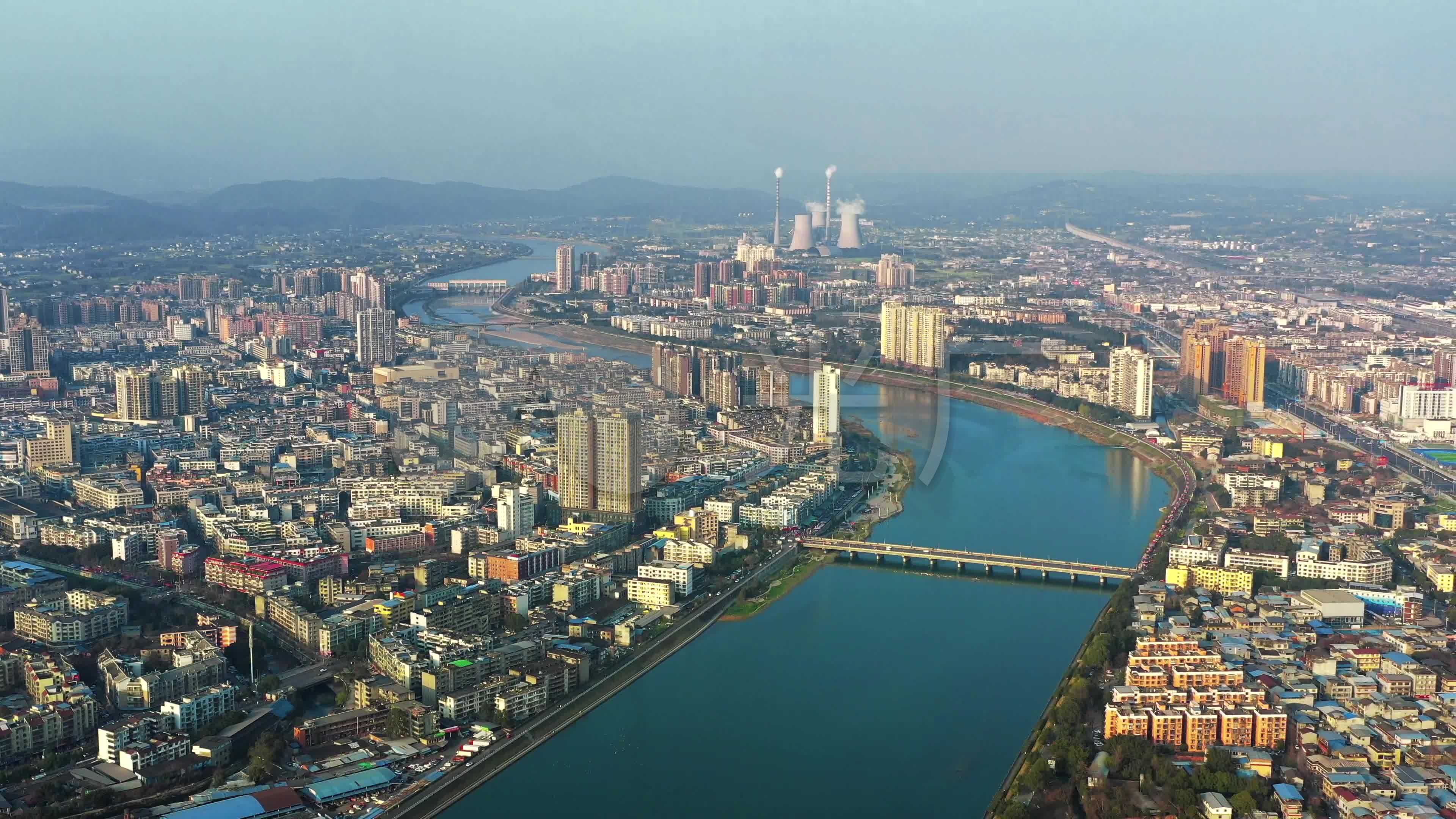 【4k】大气绵阳江油市航拍_3840x2160_高清视频素材下载(编号:5559888