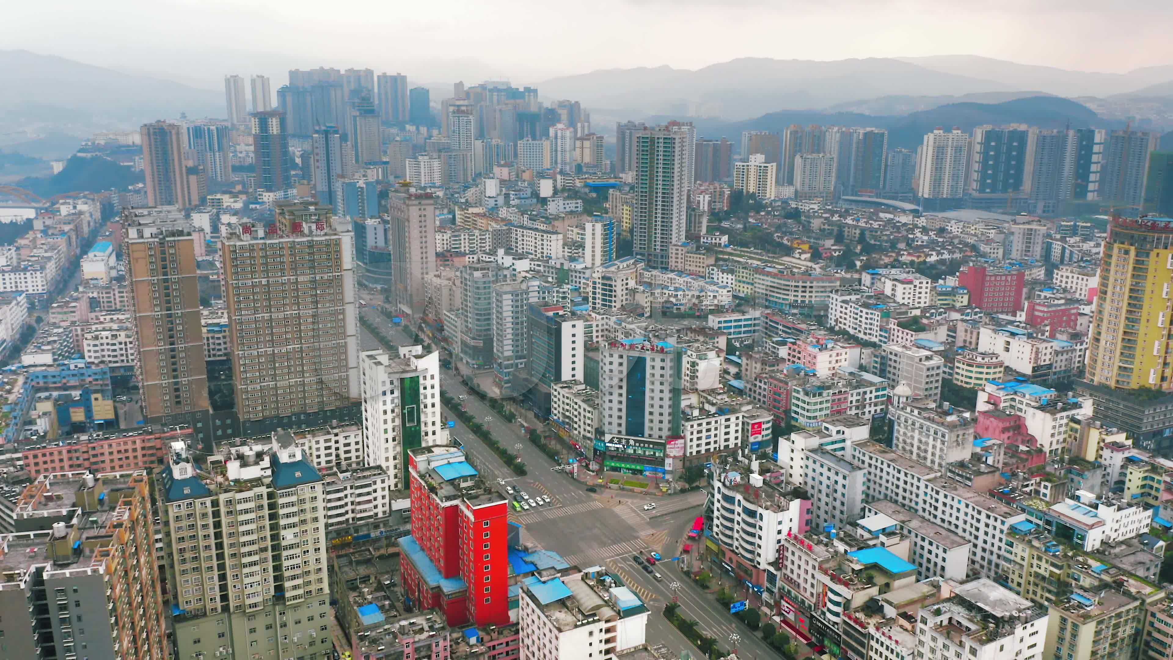 【4k】贵州盘州市大景航拍_3840x2160_高清视频素材下载(编号:5574112