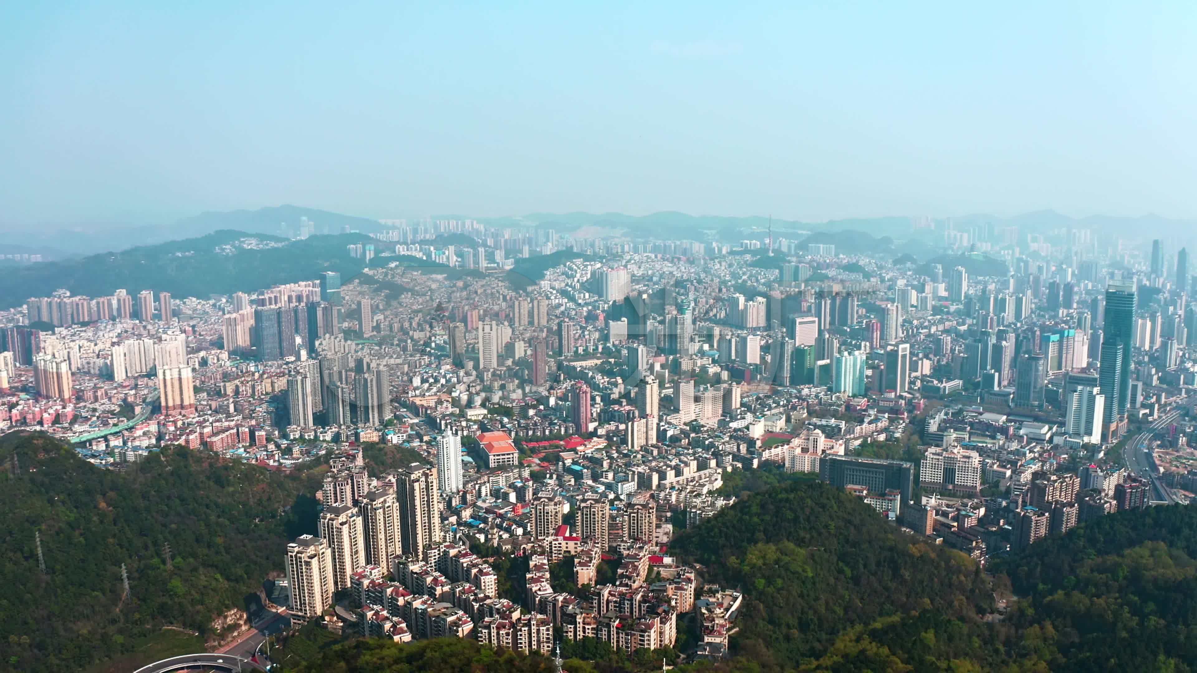 【4k】贵阳市大景全景城区航拍_3840x2160_高清视频