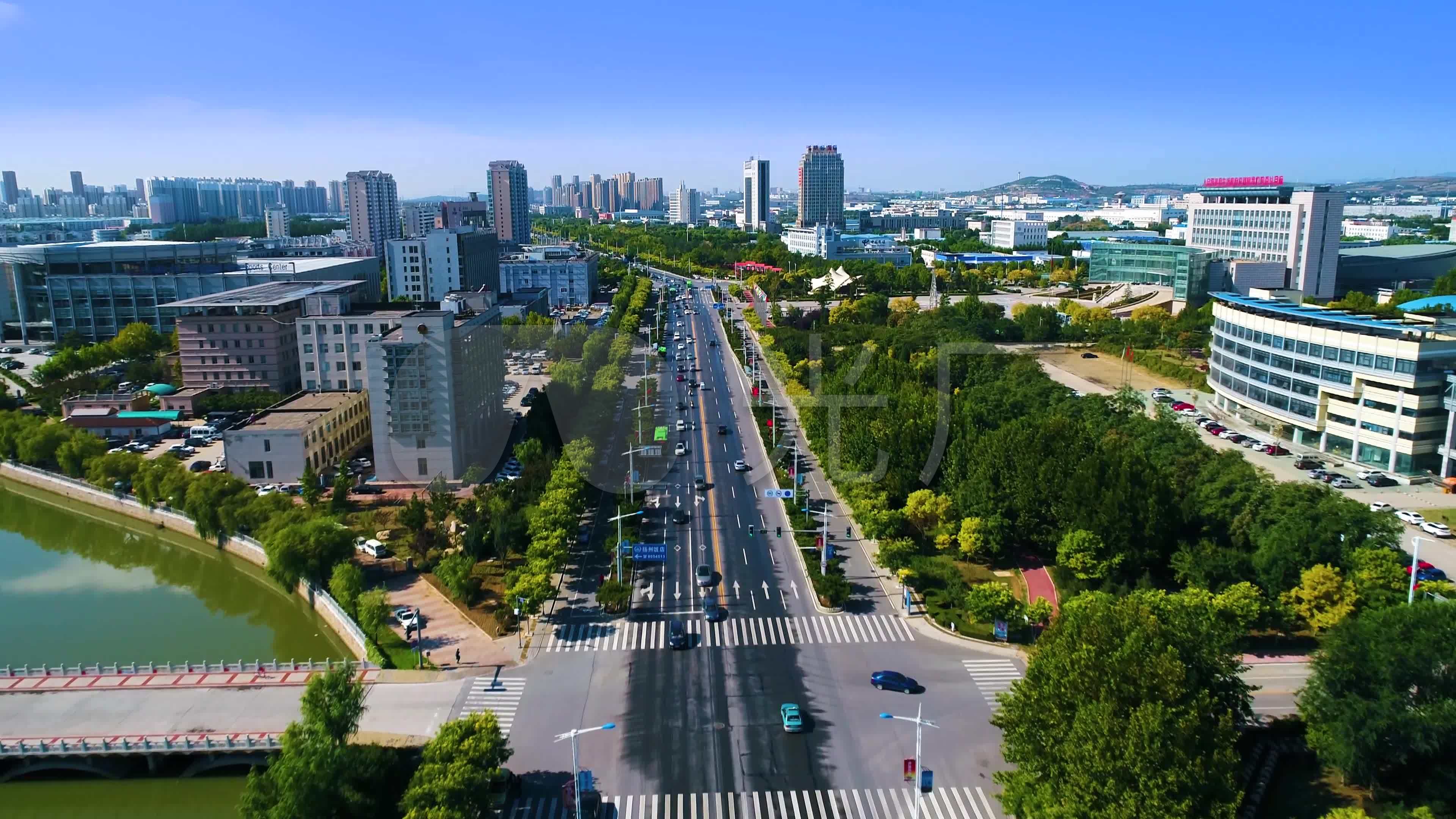 秦皇岛主要街道4k河北大街秦皇大街迎宾路_3840x2160