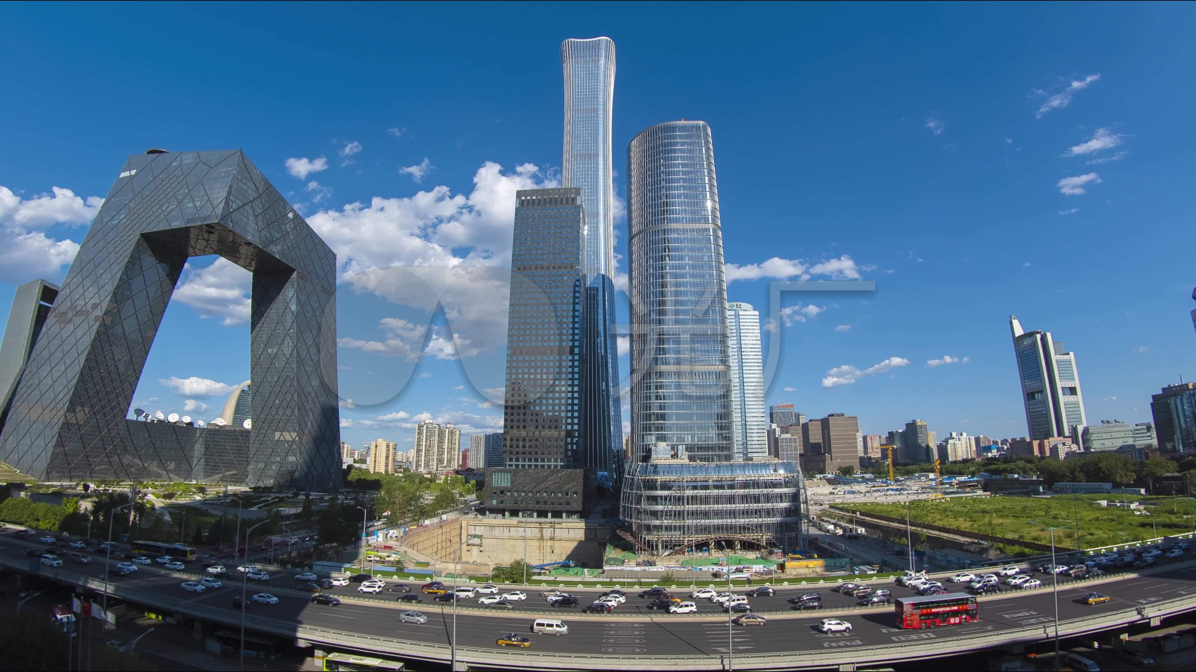 中国尊大裤衩延时_3840x2160_高清视频素材下载(编号:5605198)_实拍