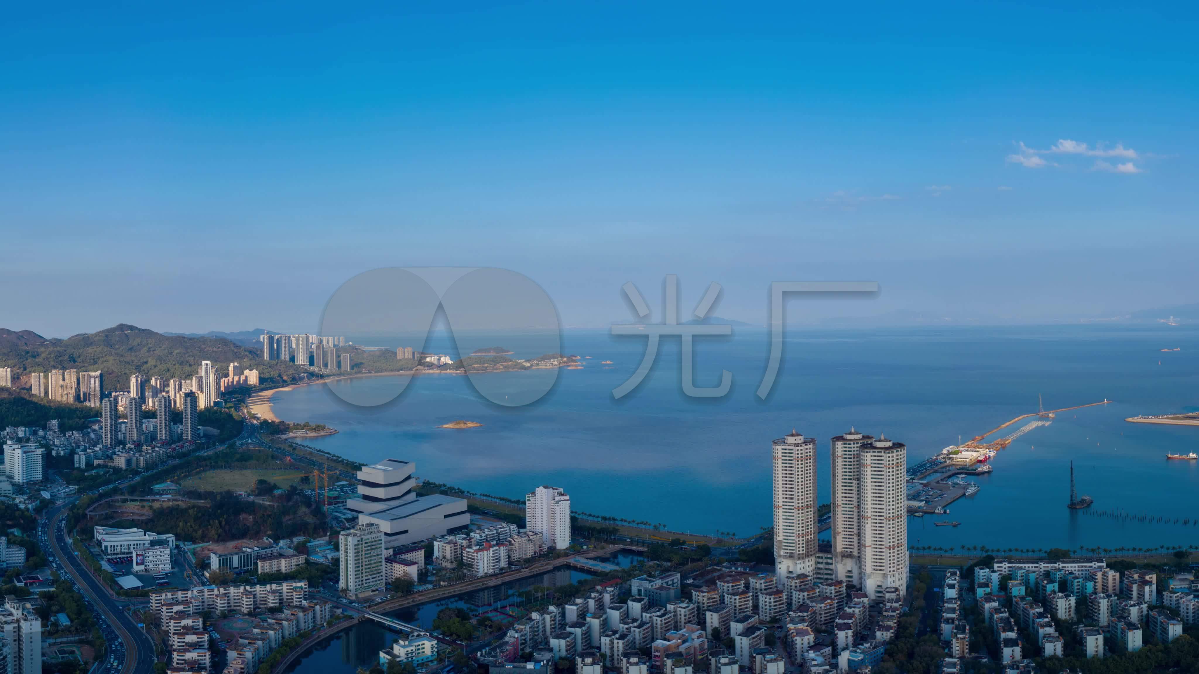 珠海市香炉湾全景4k