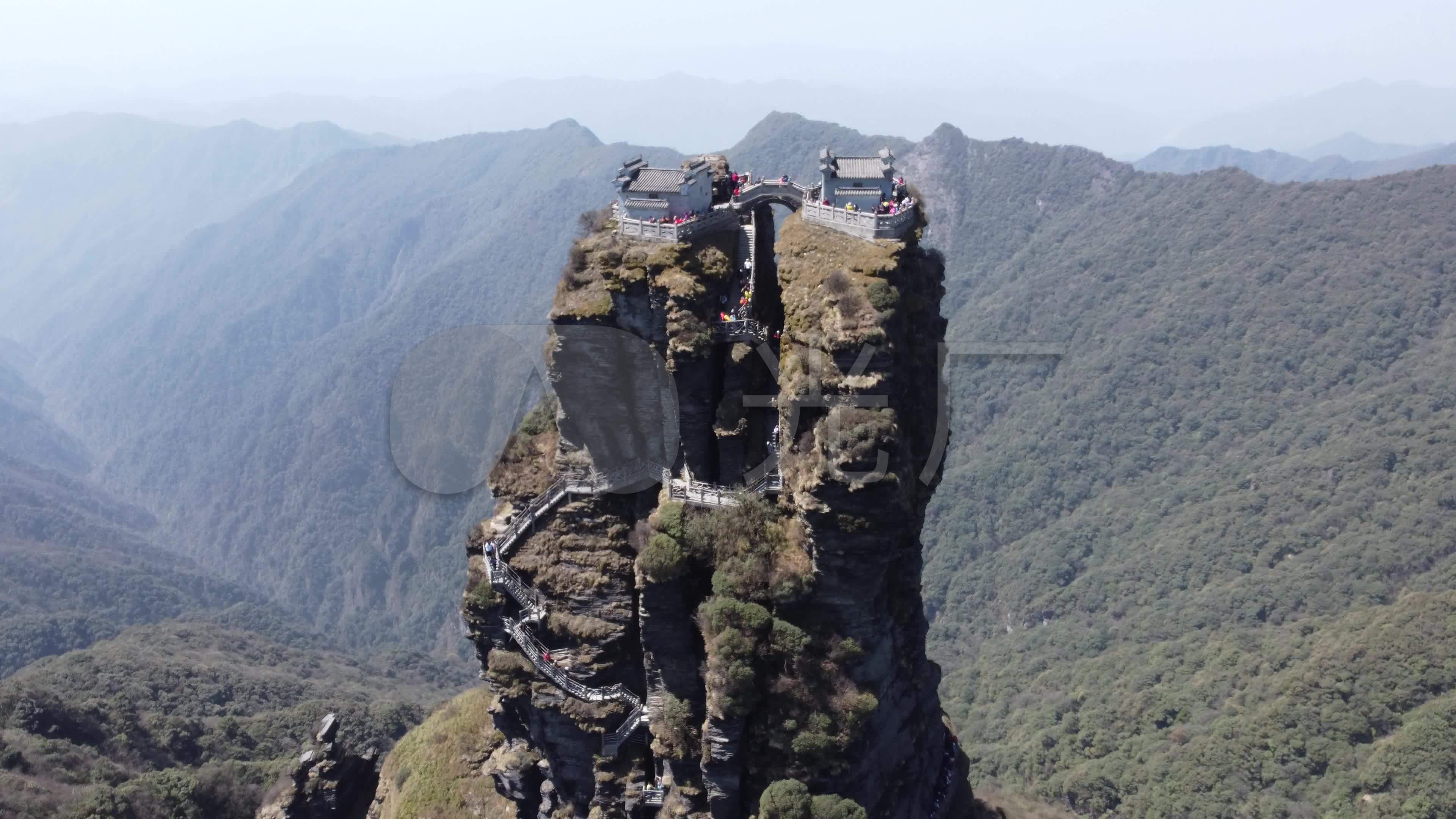 航拍4k贵阳梵净山