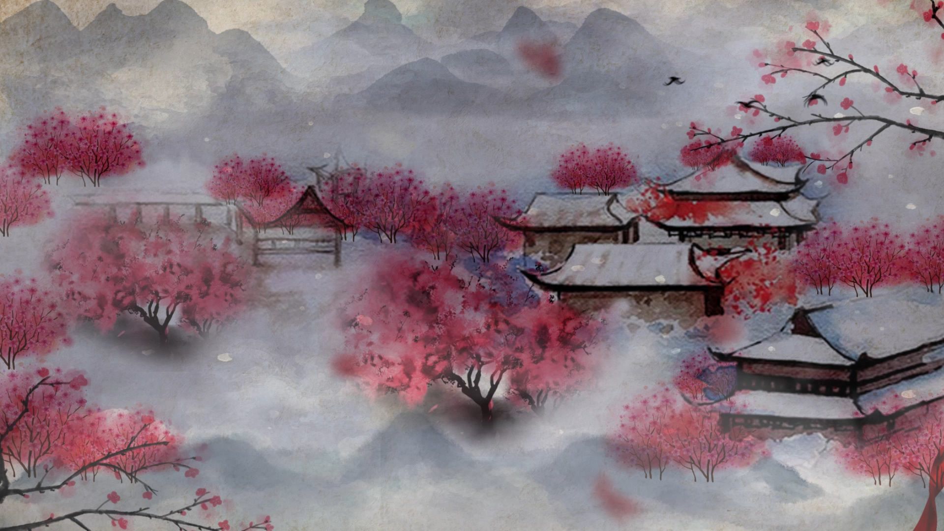 唯美古风红昭愿配乐成品_1920x1080_高清视频素材下载(编号:5623264)