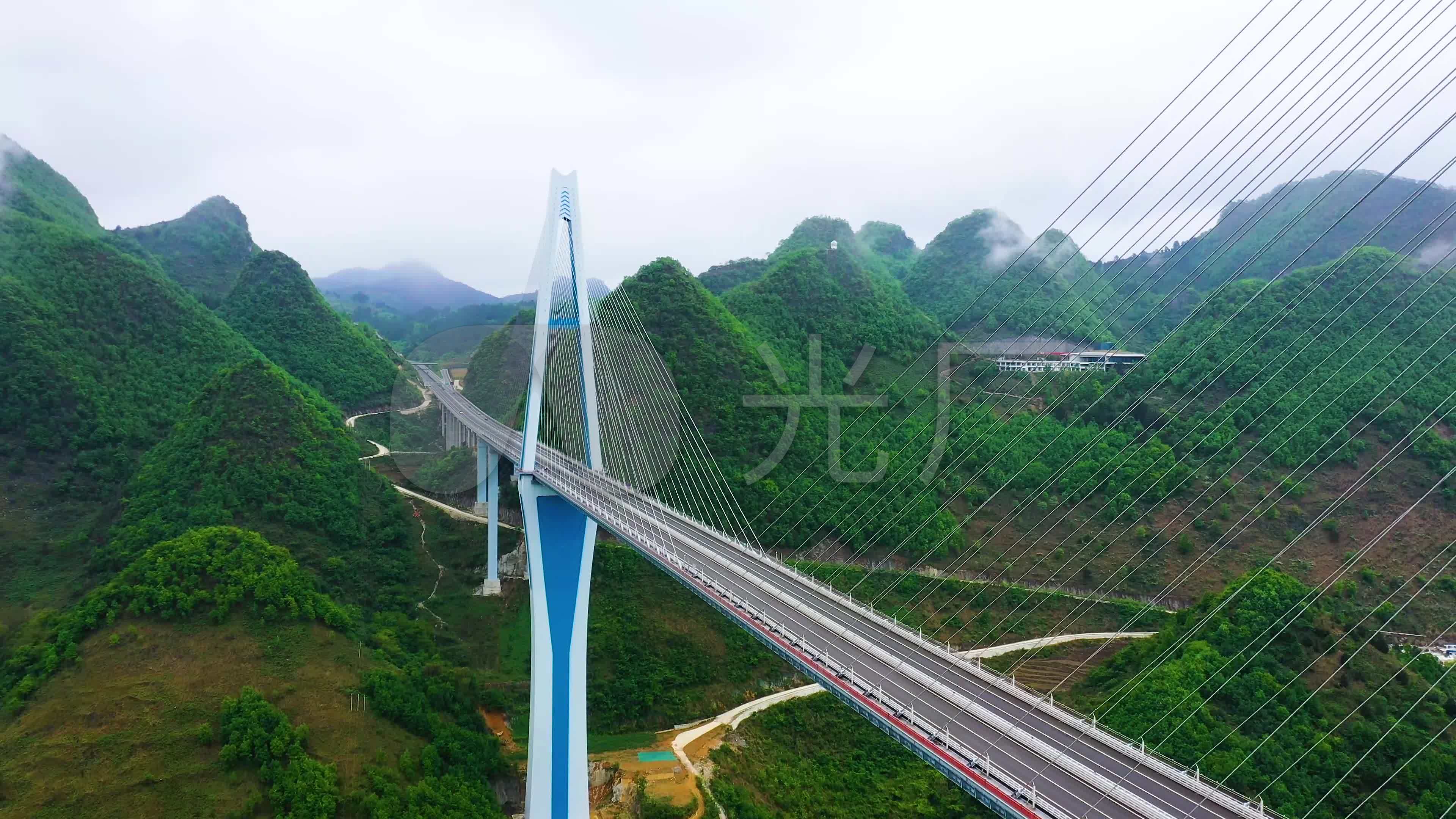 4k航拍贵州平塘大桥天空之桥_3840x2160_高清视频素材