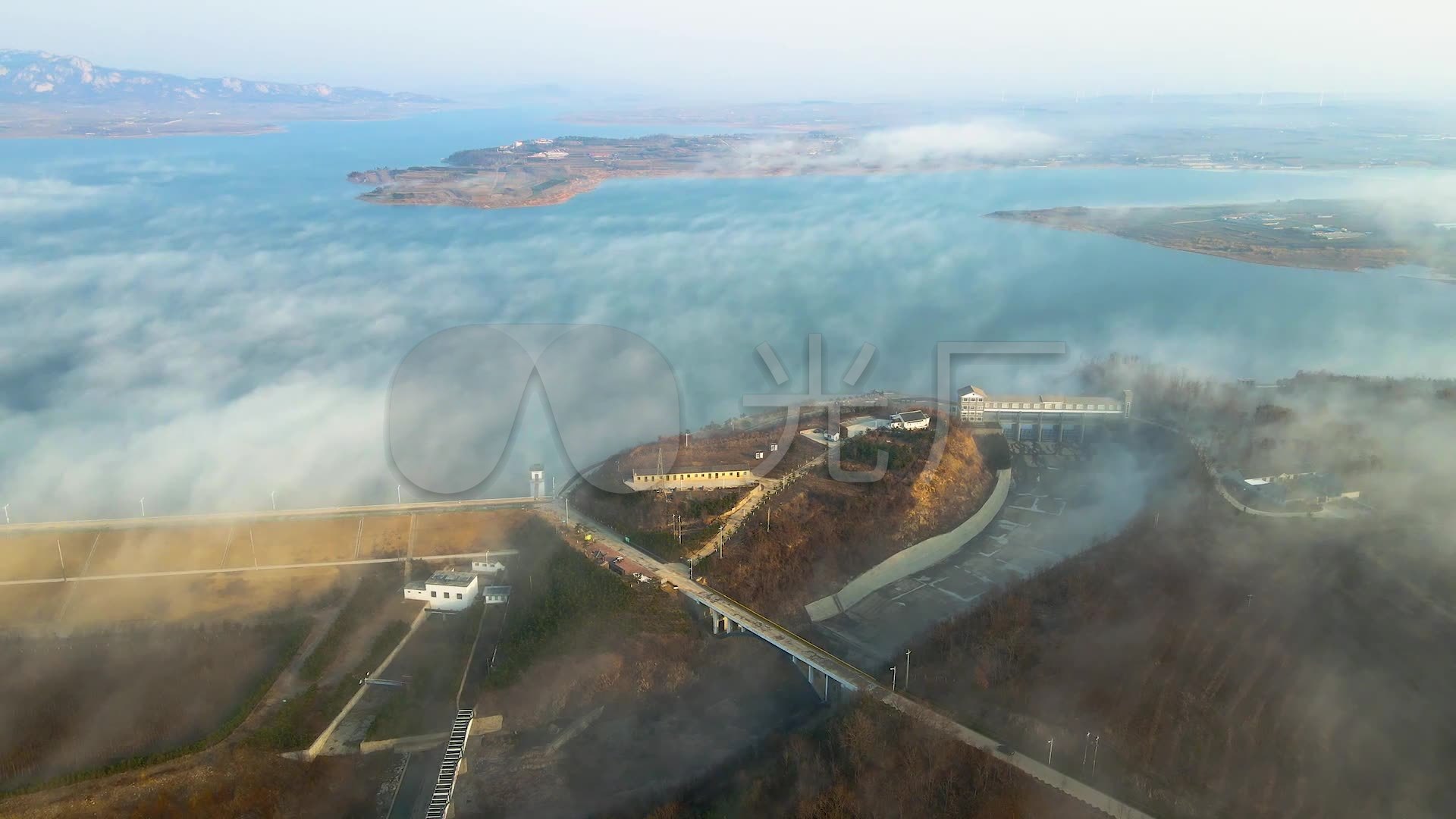 文登米山水库_1920x1080_高清视频素材下载(编号:5647876)_实拍视频