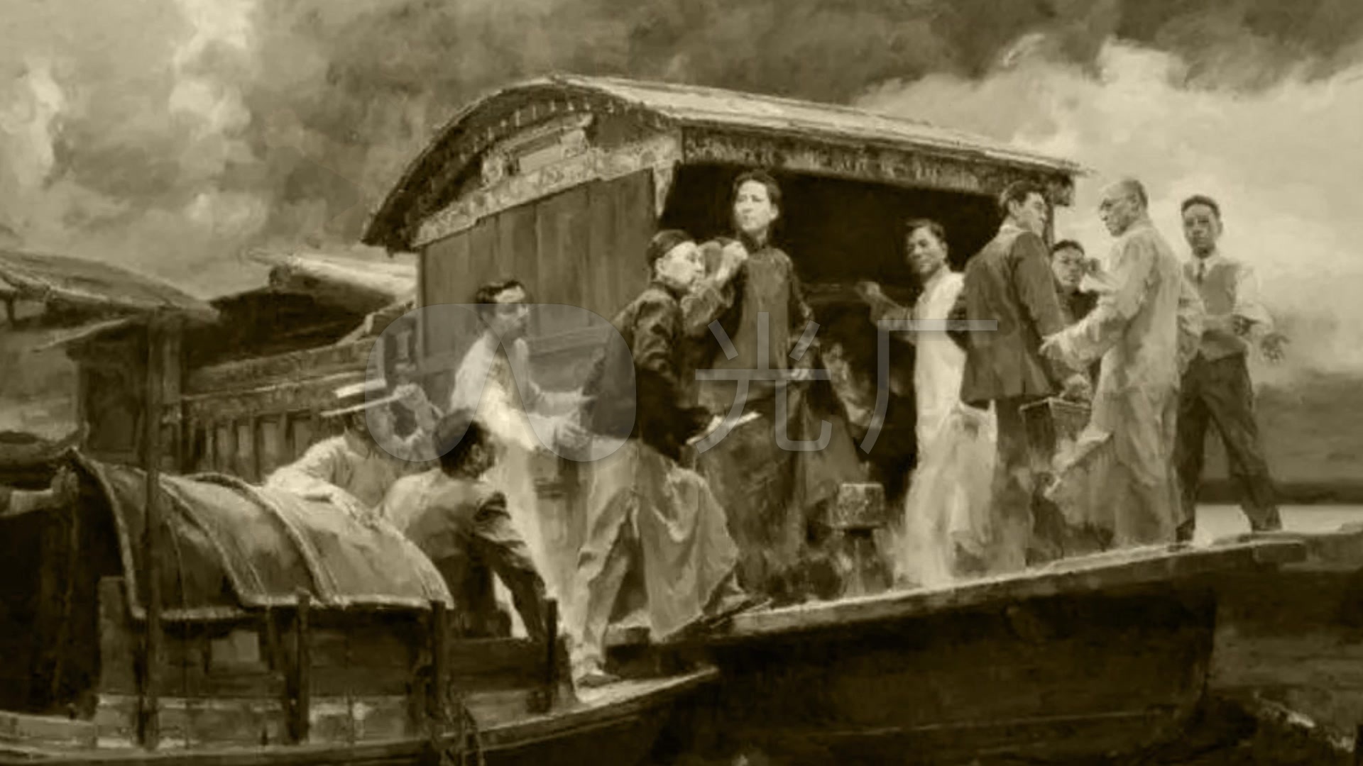 1921南湖红船_1920x1080_高清视频素材下载(编号:)