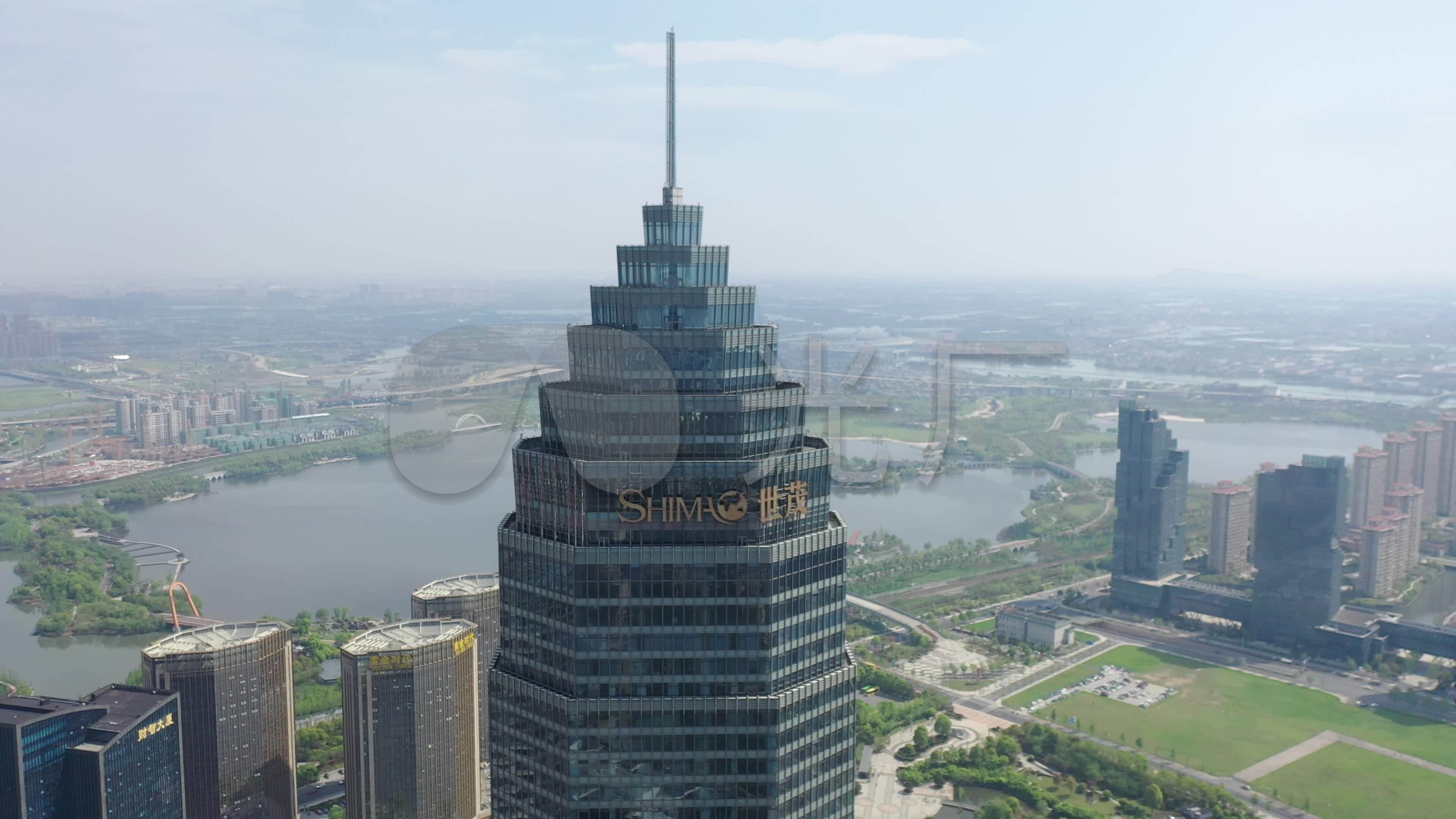 绍兴世茂天际中心_3840x2160_高清视频素材下载(编号:5653455)_实拍