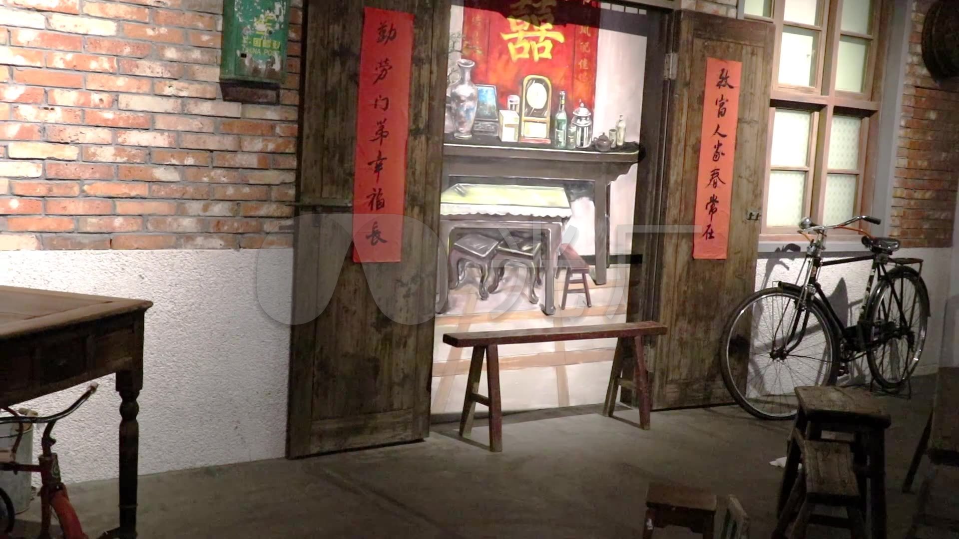 七八十年代家居摆设家具怀旧场景
