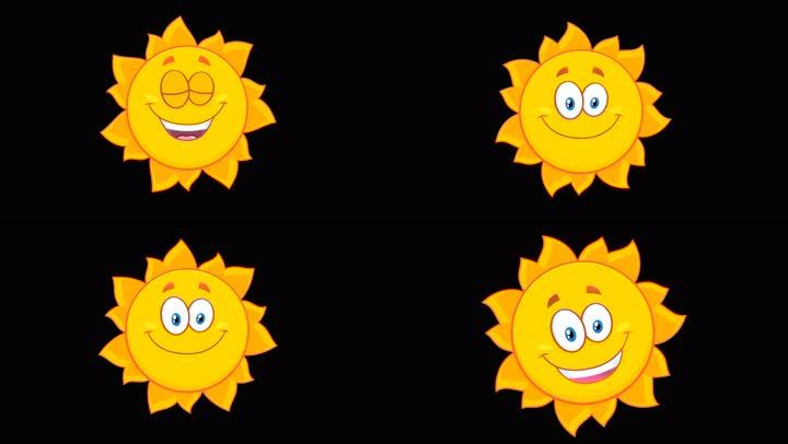 卡通太阳公公循环带通道太阳童心童趣六一儿童节阳光希望可爱阳光正午