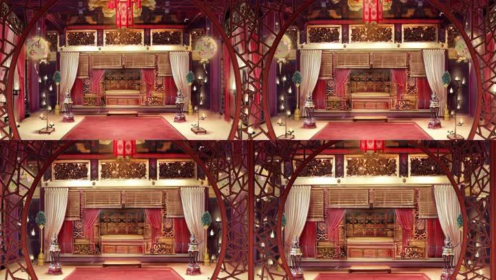 4k古典卧室场景背景