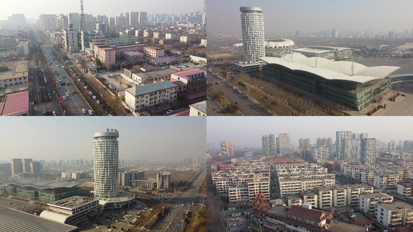 24组沧州地标建筑航拍视频素材