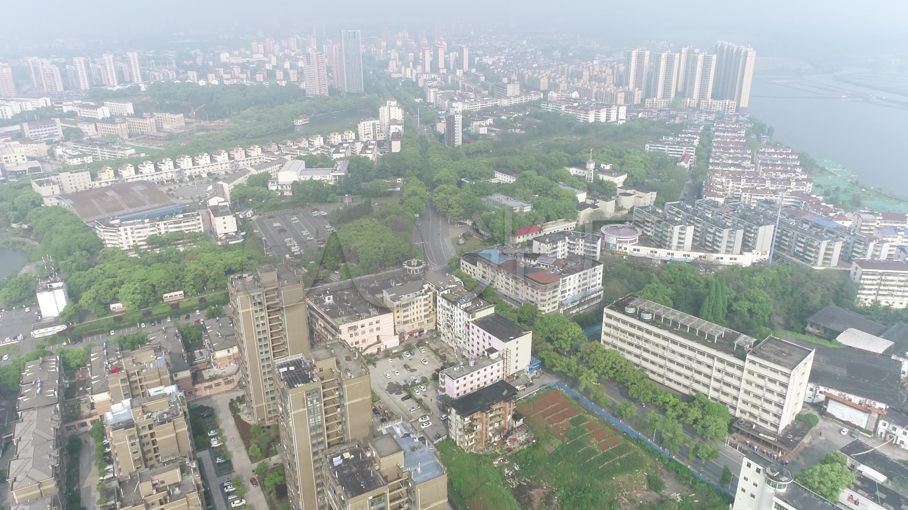 共青城景色航拍(4k50帧)_3840x2160_高清视频素材下载