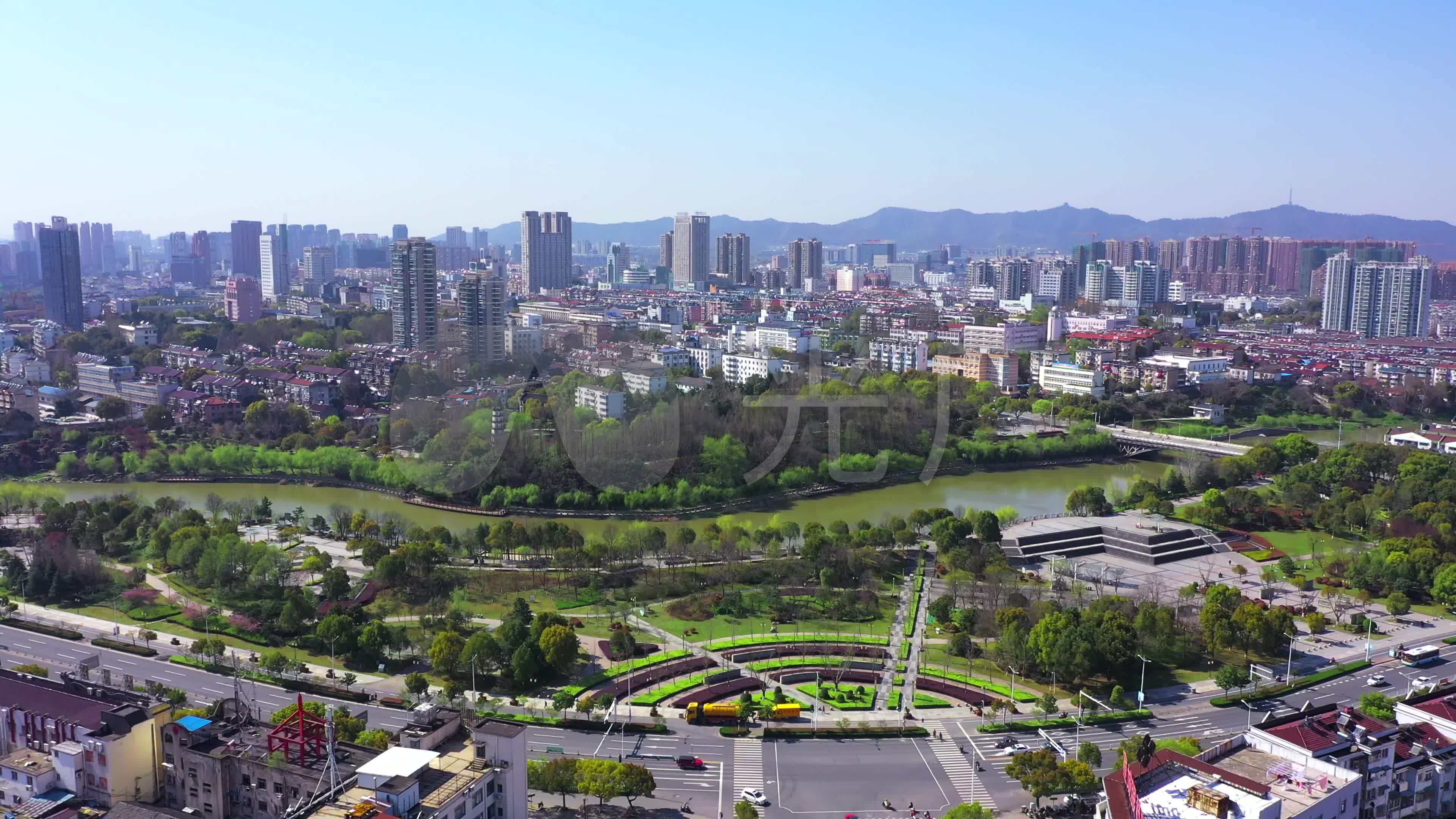 【4k】宣城市城市大景_3840x2160_高清视频素材下载(编号:5696709)