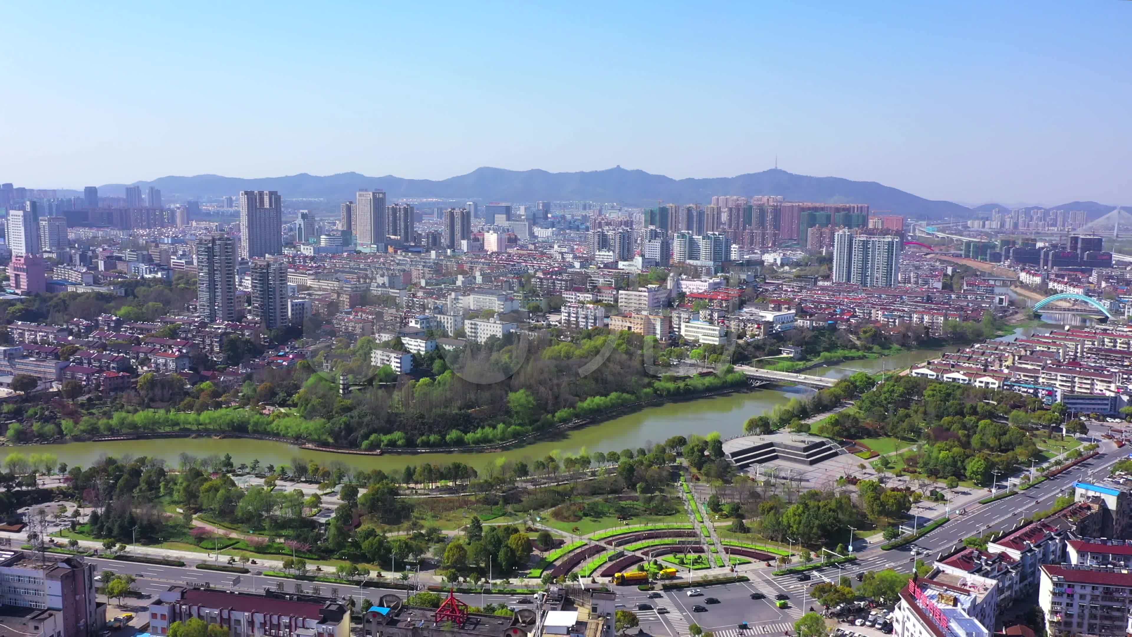 【4k】宣城市城市大景_3840x2160_高清视频素材下载(编号:5696709)