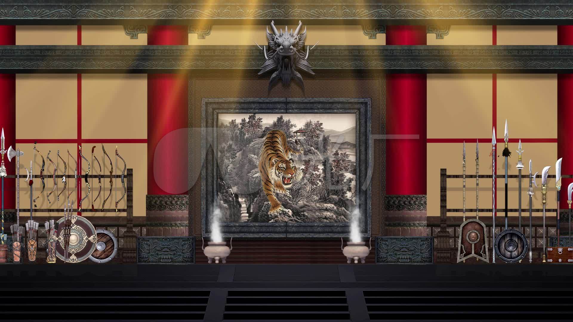 古代军帐大帐军中帐行营背景_1920x1080_高清视频素材