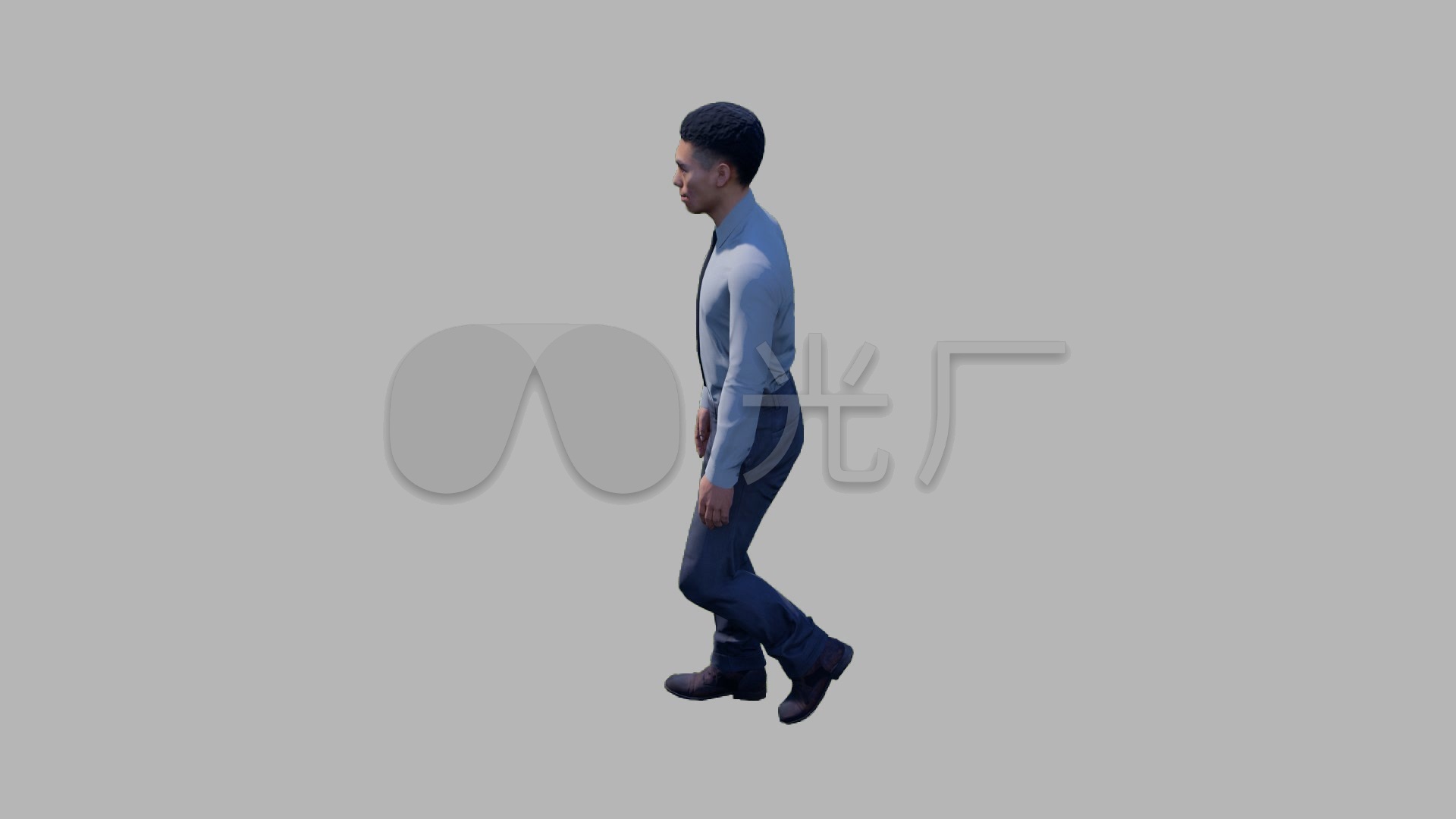 3d侧面俯视商务男士走路_1920x1080_高清视频素材下载(编号:5699994)