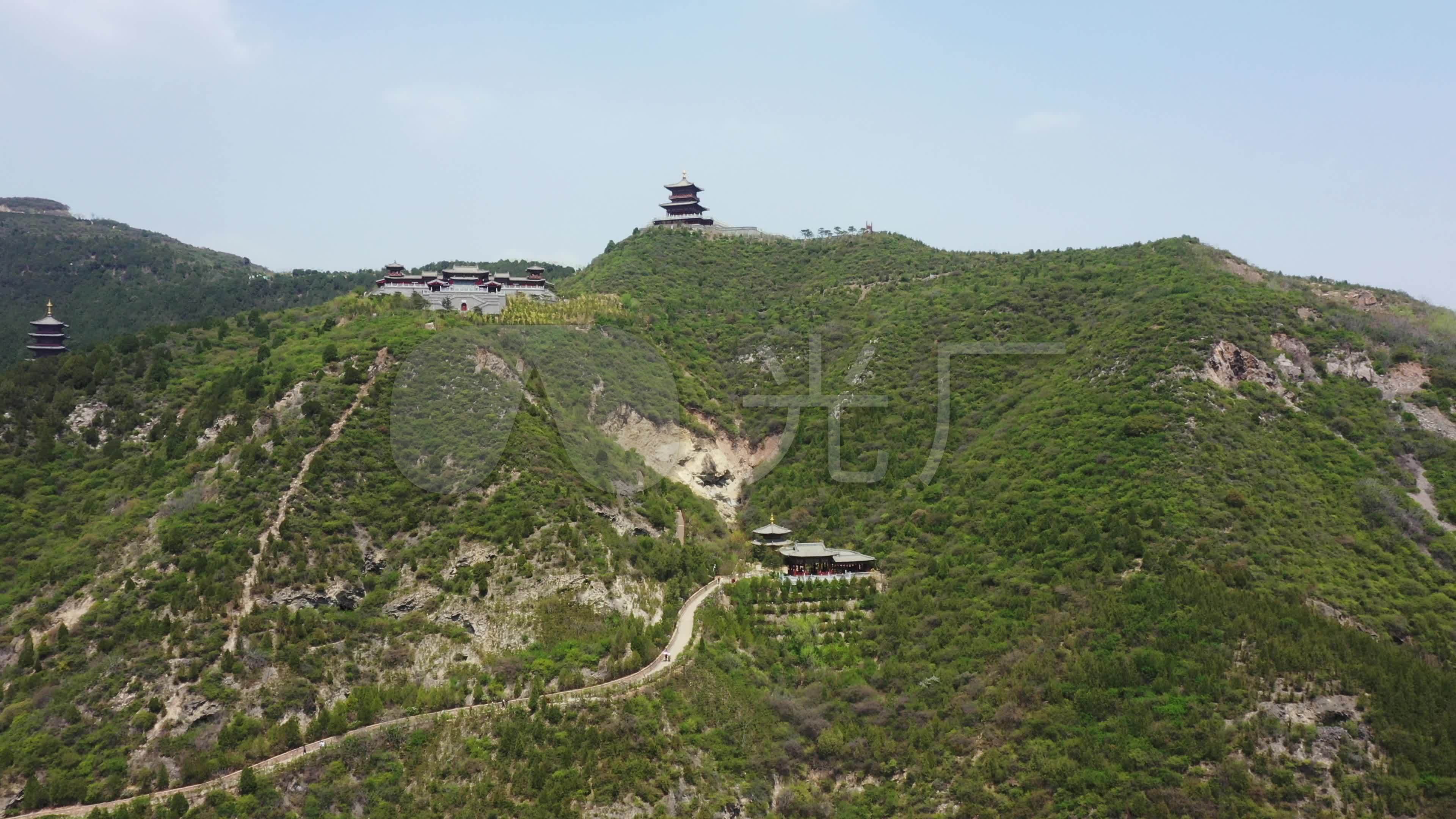 山西太原太山航拍_3840x2160_高清视频素材下载(编号