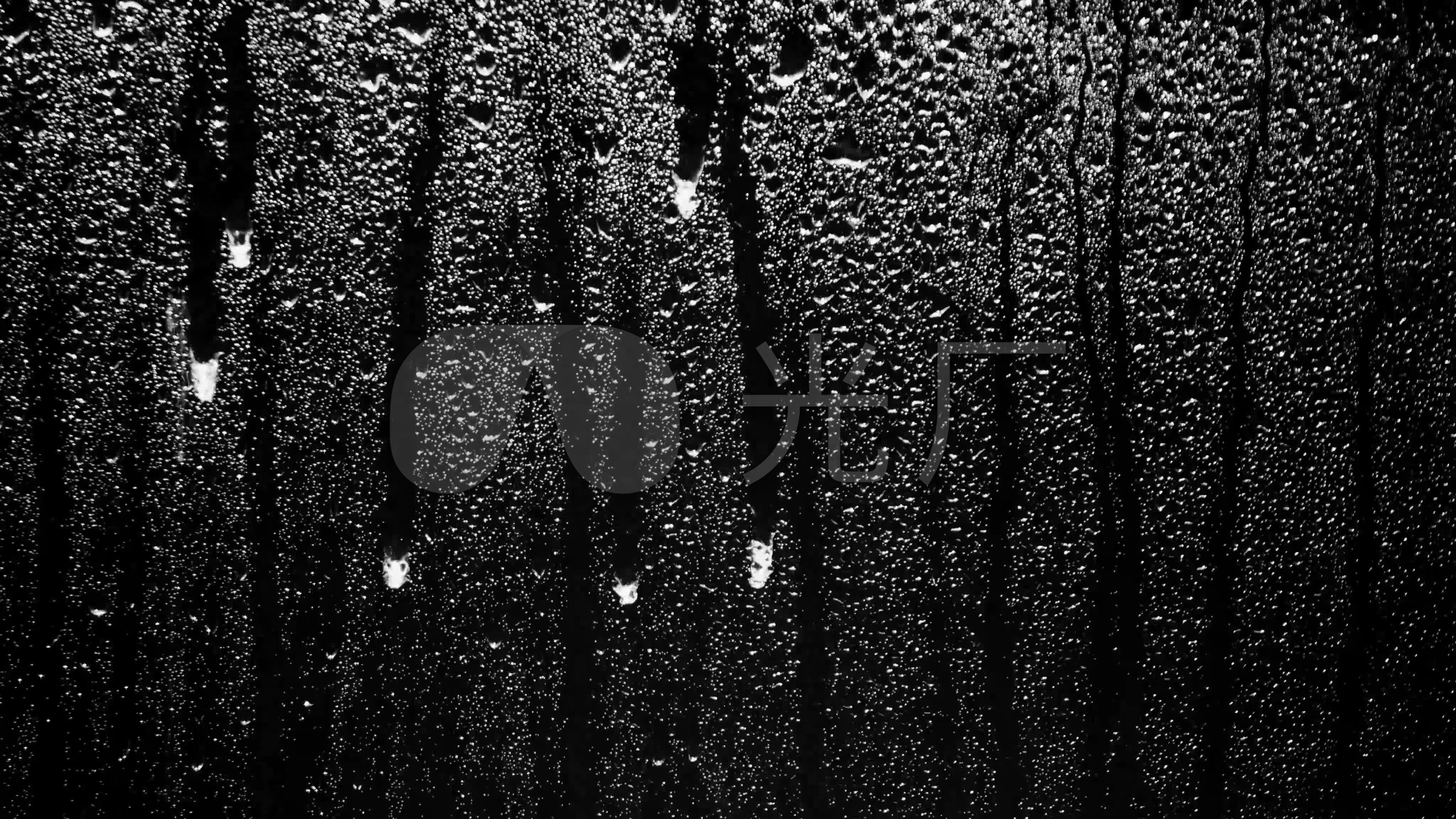 4k雨滴玻璃特效视频素材04_4096x2304_高清视频素材