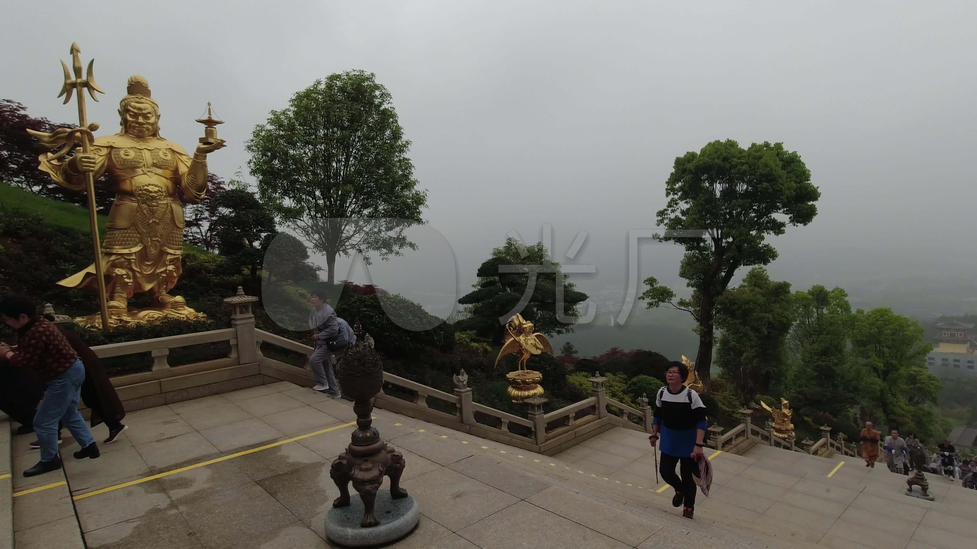 庐山东林寺东林大佛80_3840x2160_高清视频素材下载(编号:5710838)