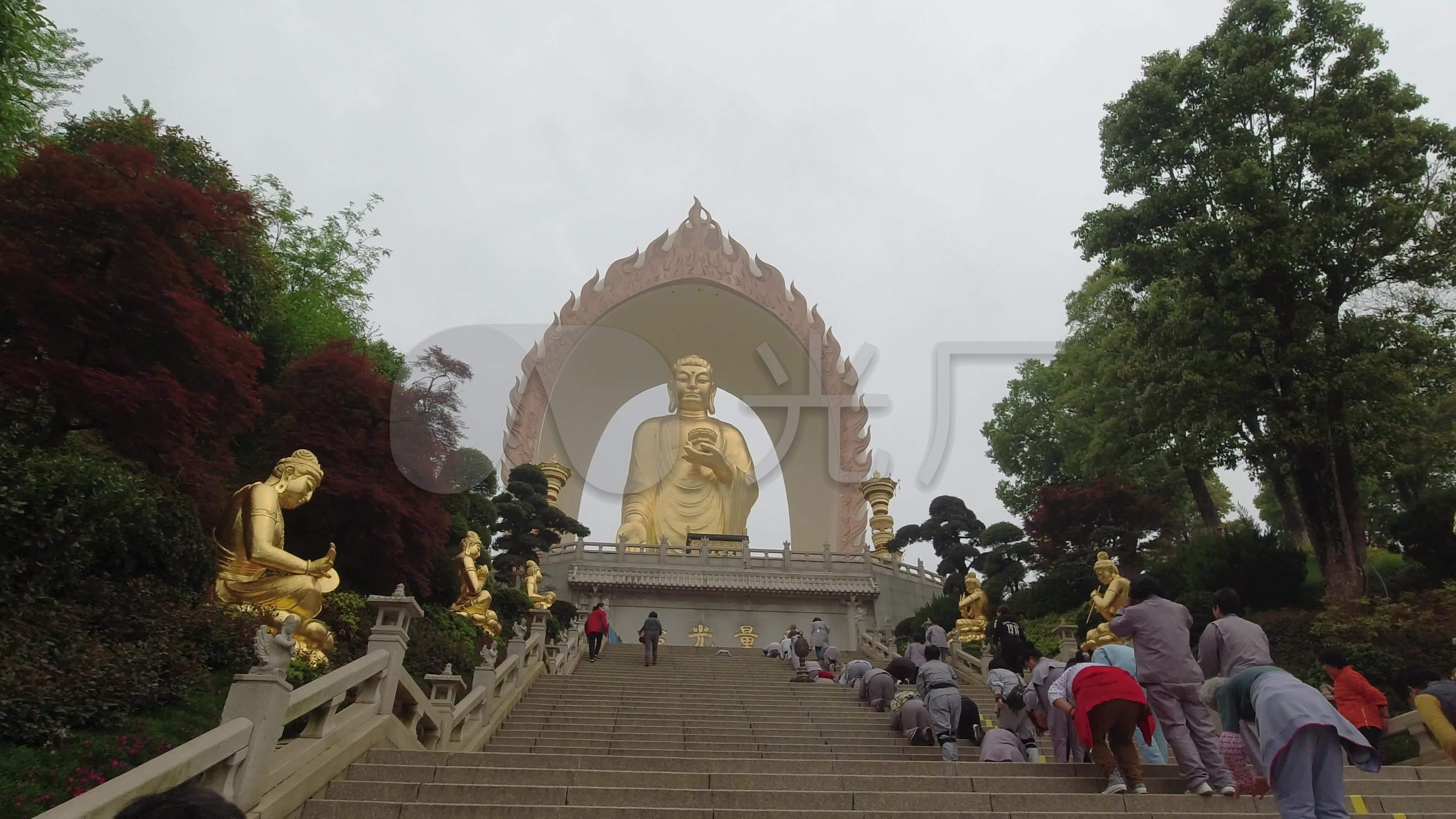庐山东林寺东林大佛92_3840x2160_高清视频素材下载(编号:5710868)