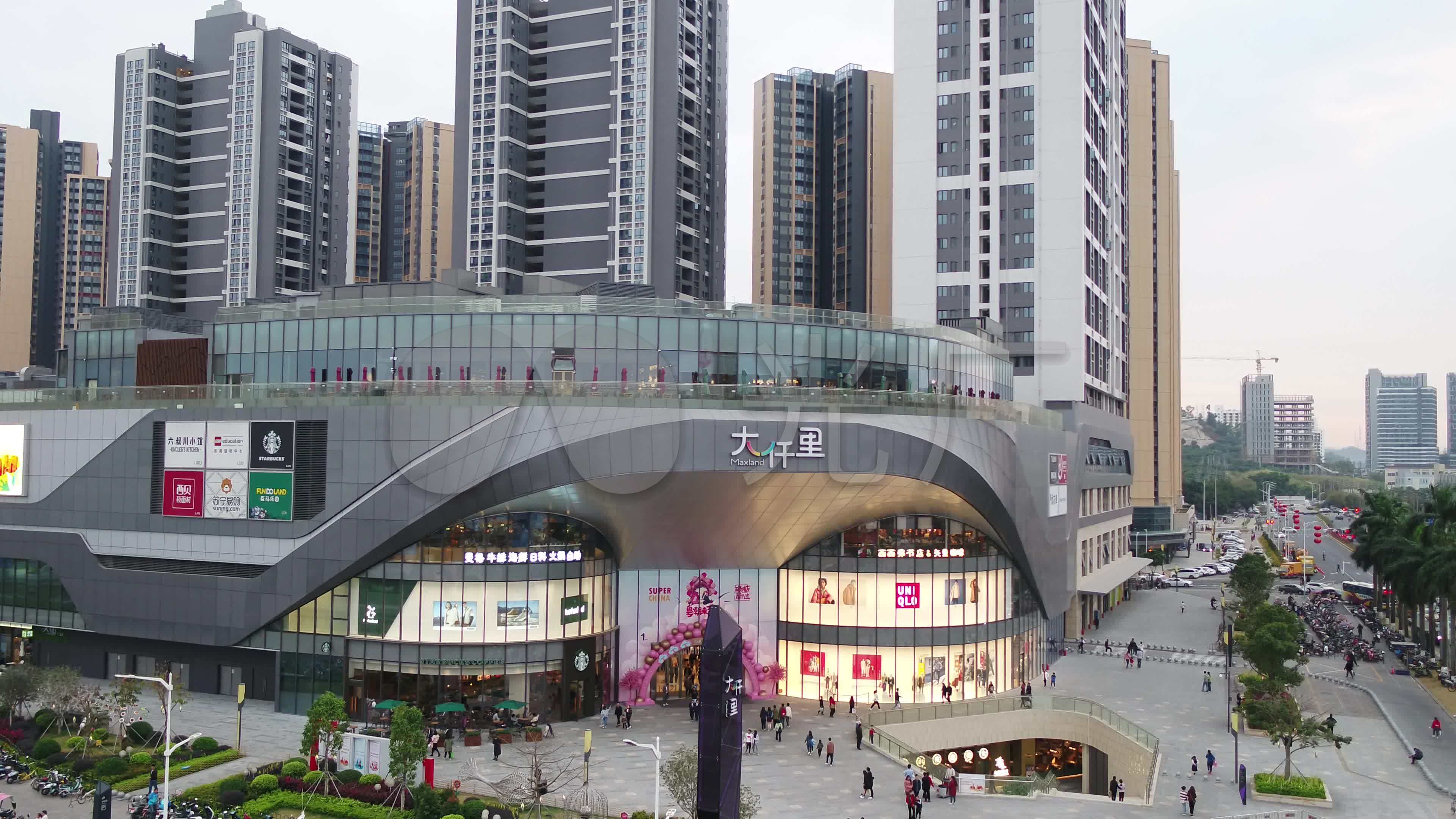 大仟里深圳光明店_3840x2160_高清视频素材下载(编号