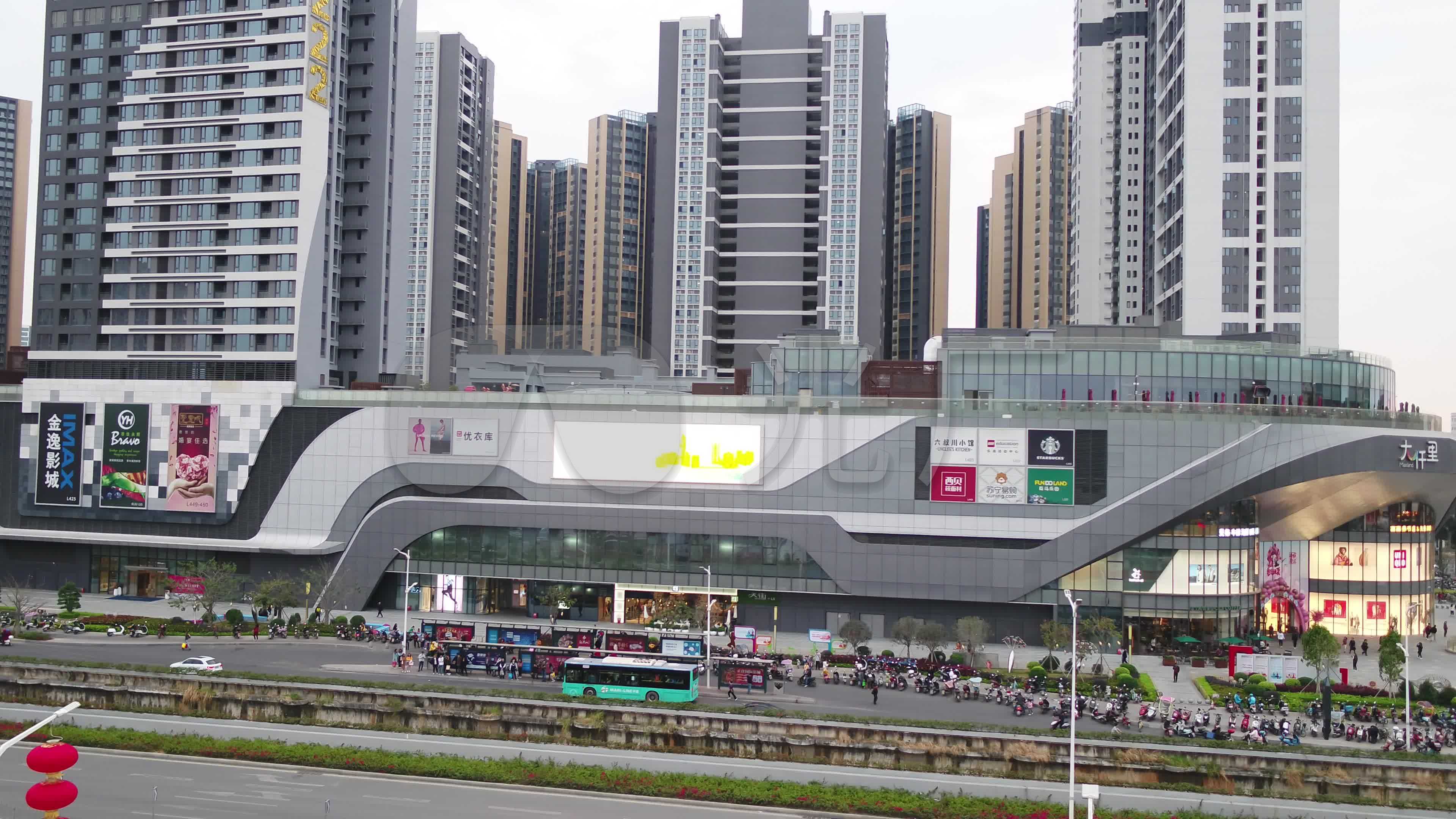 大仟里深圳光明店_3840x2160_高清视频素材下载(编号