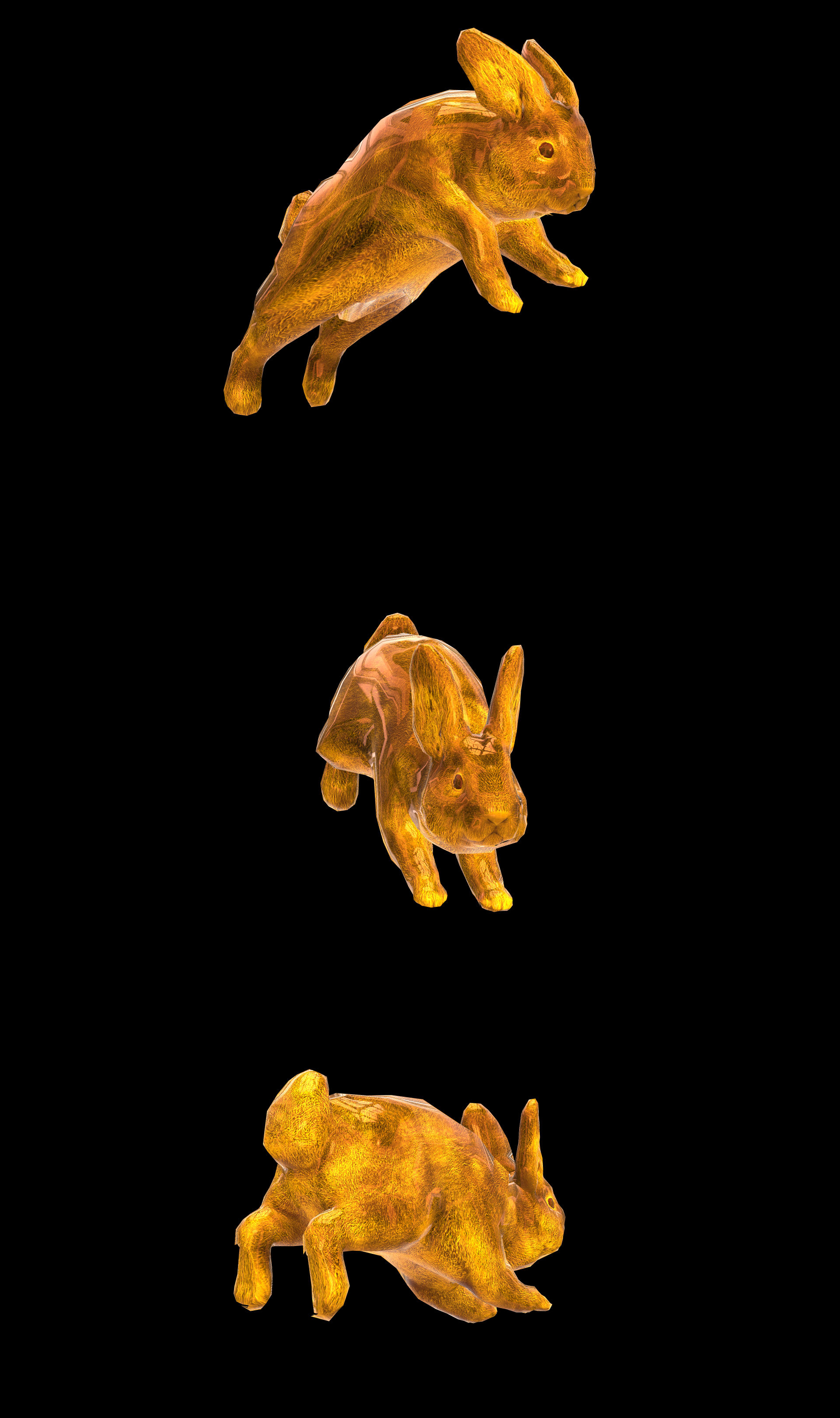 6组兔子奔跑