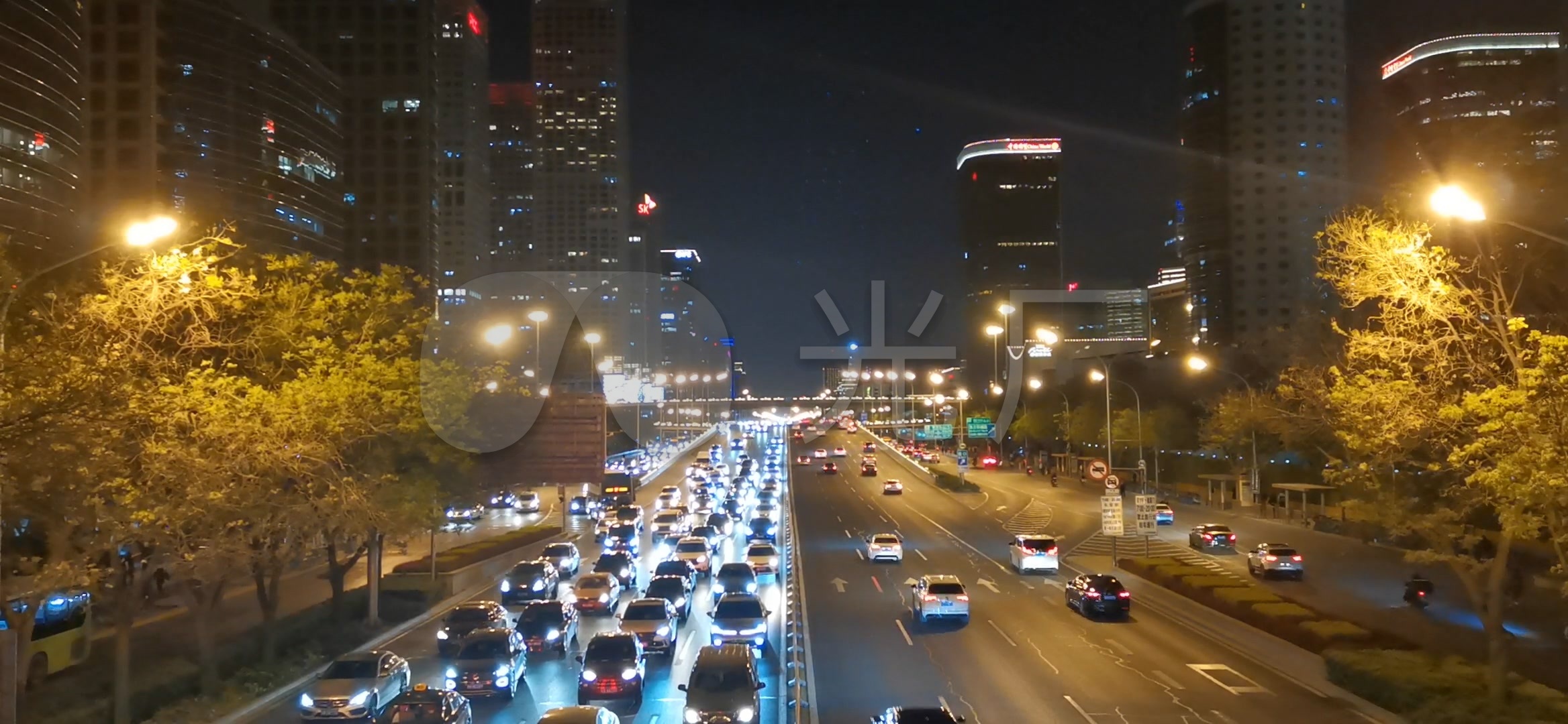 视频素材 实拍视频 景观人文 城市的夜晚北京 来自视频原始文件或预览