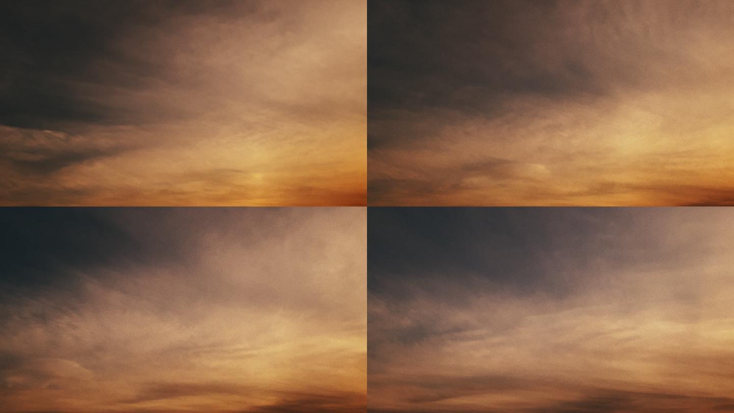 【hd天空】昏黄云雾云烟极端天气沉重压抑