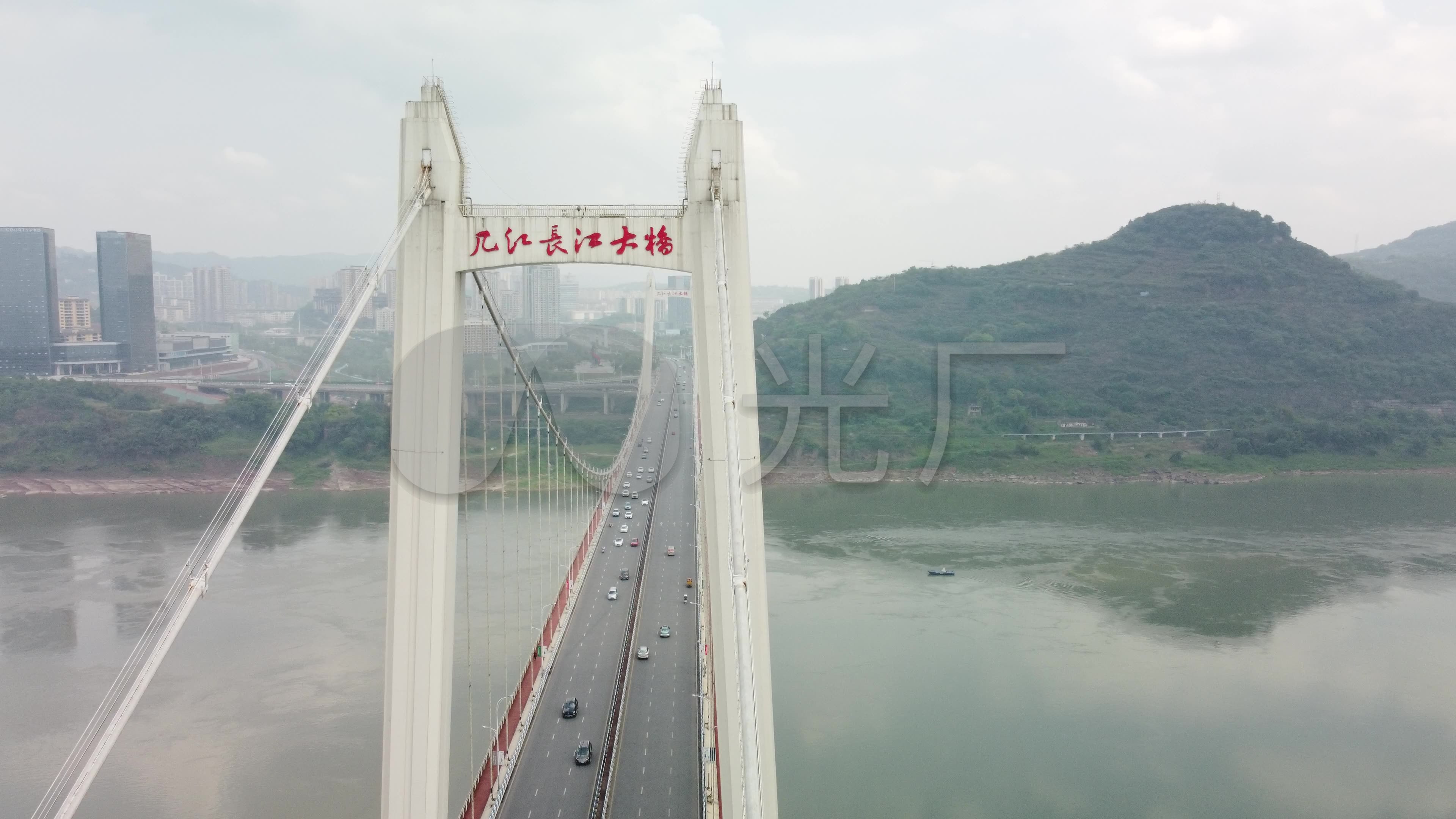 几江长江大桥_3840x2160_高清视频素材下载(编号:)