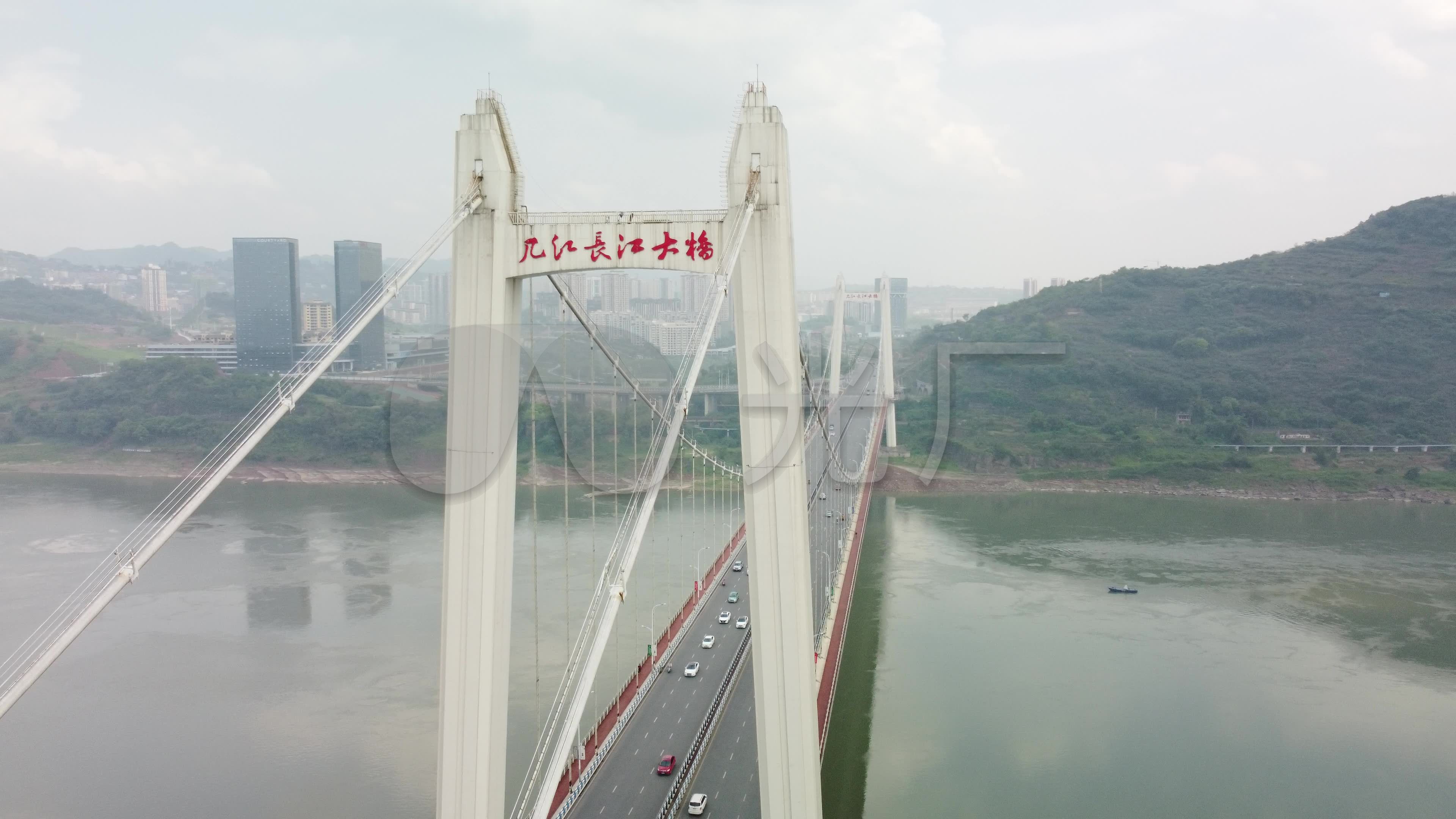 几江长江大桥_3840x2160_高清视频素材下载(编号:)