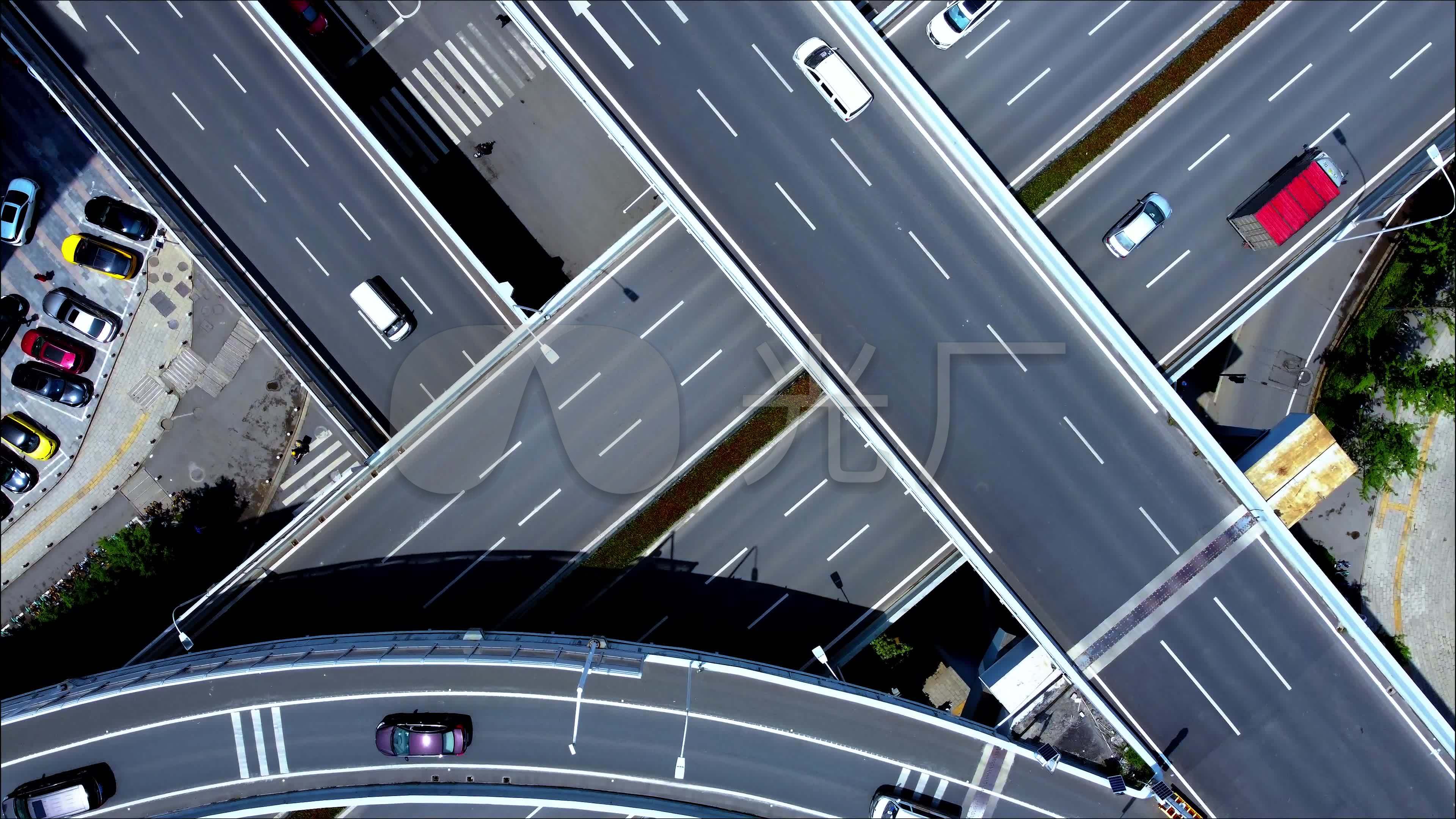 4k航拍城市环线高架桥公路_3840x2160_高清视频素材