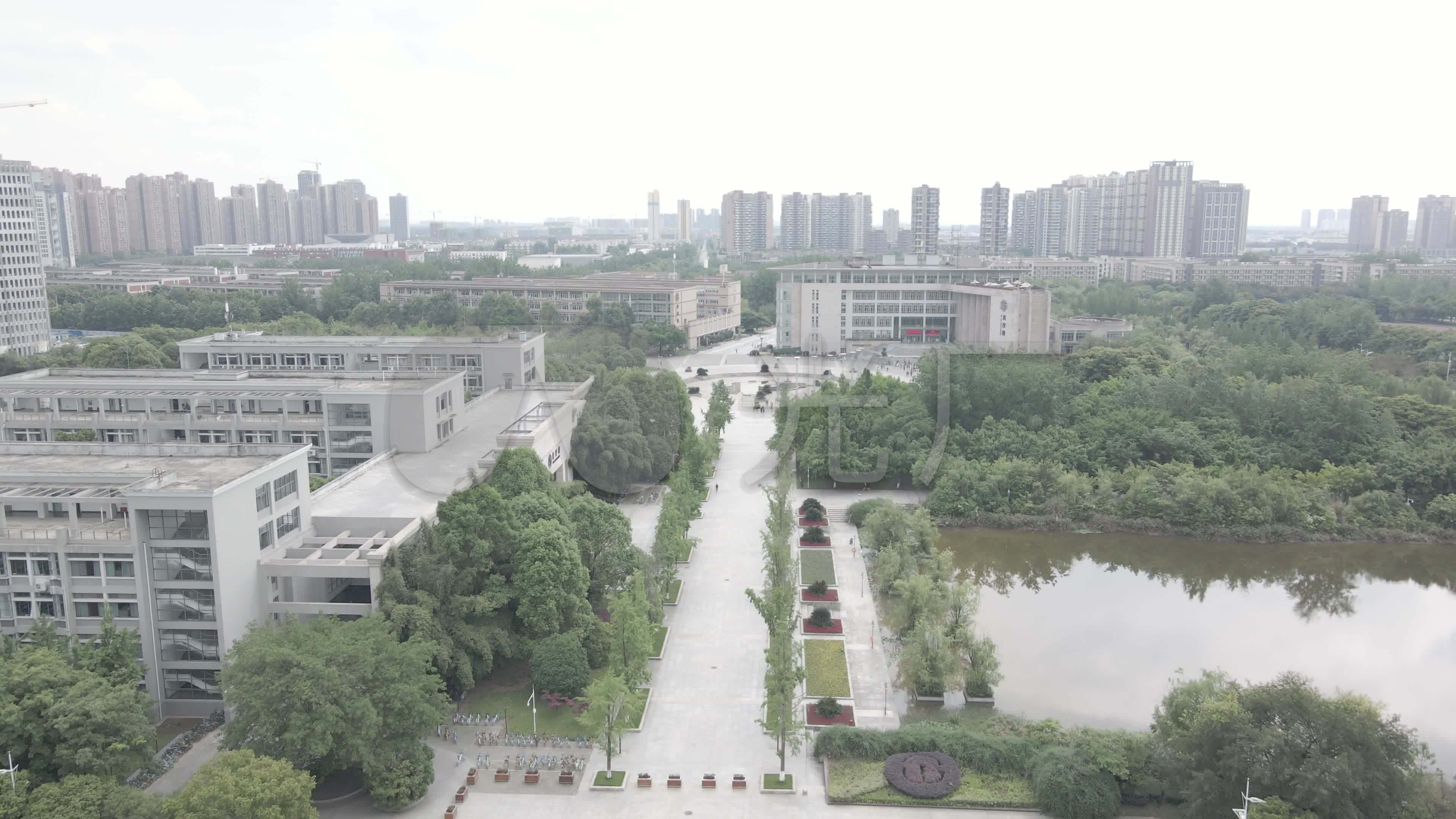 西南财经大学正大门_4k_3840x2160_高清视频素材下载