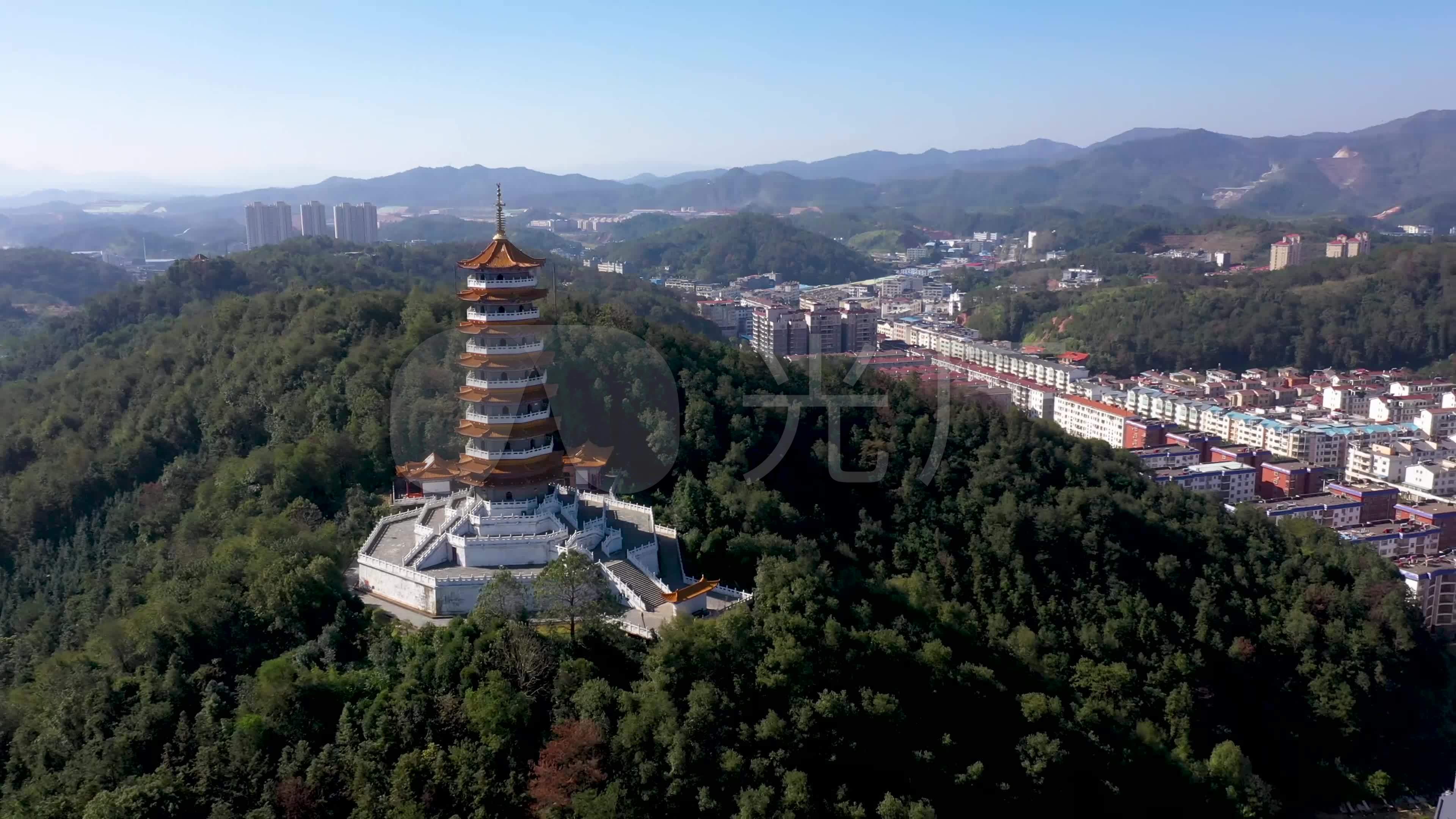 赣州定南县布衣塔_3840x2160_高清视频素材下载(编号:5737427)_实拍