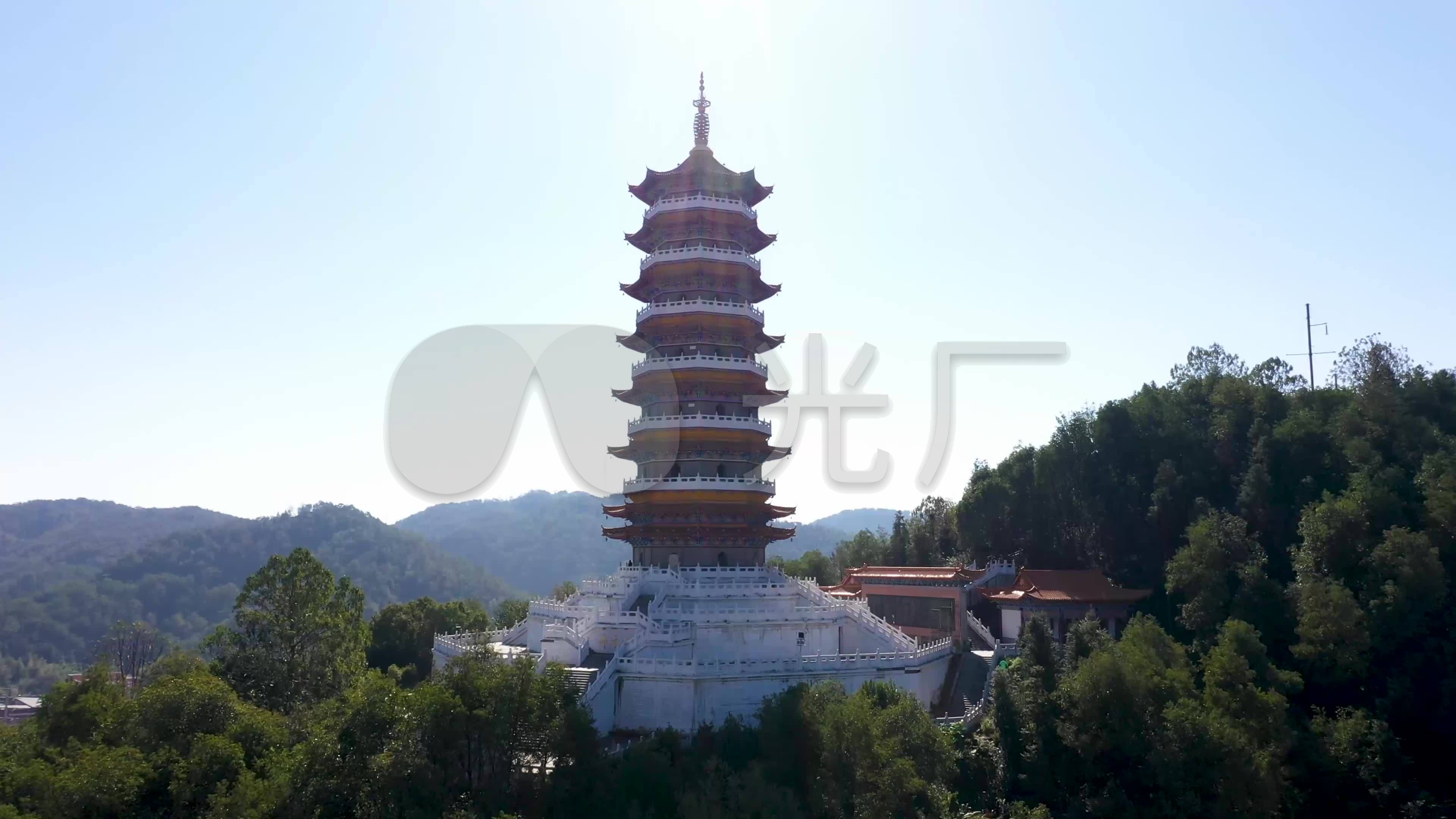 赣州定南县布衣塔_3840x2160_高清视频素材下载(编号:5737427)_实拍
