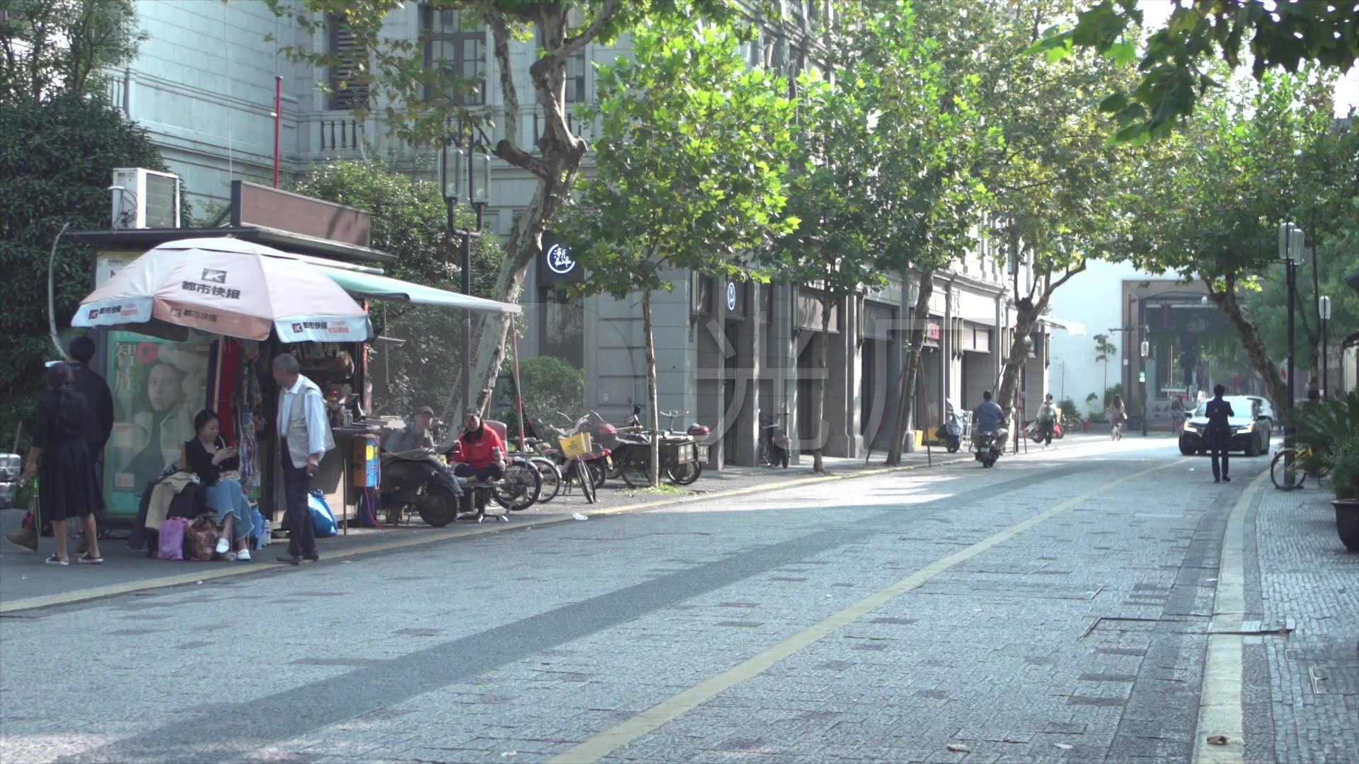 杭州城市街景老小区外景